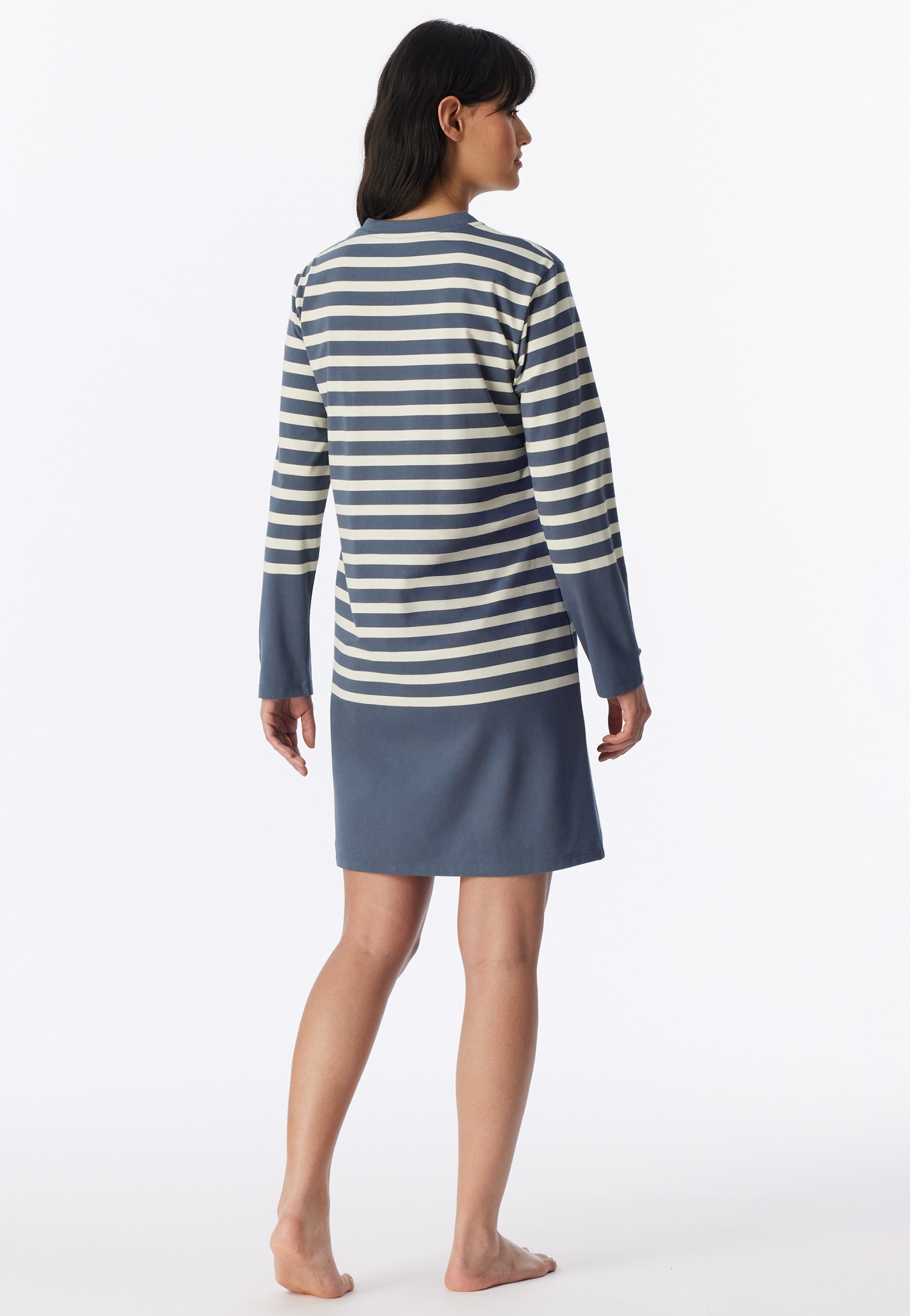 Schiesser Nachthemd »Casual Nightwear« mit Rundhalsausschnitt