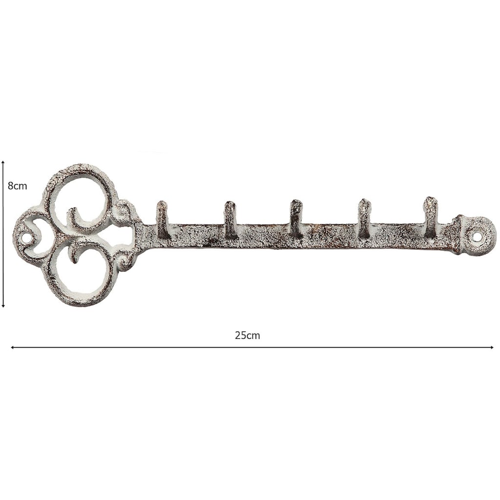 Ambiente Haus Wandhaken »Hakenleiste aus Gusseisen - Schlüssel«