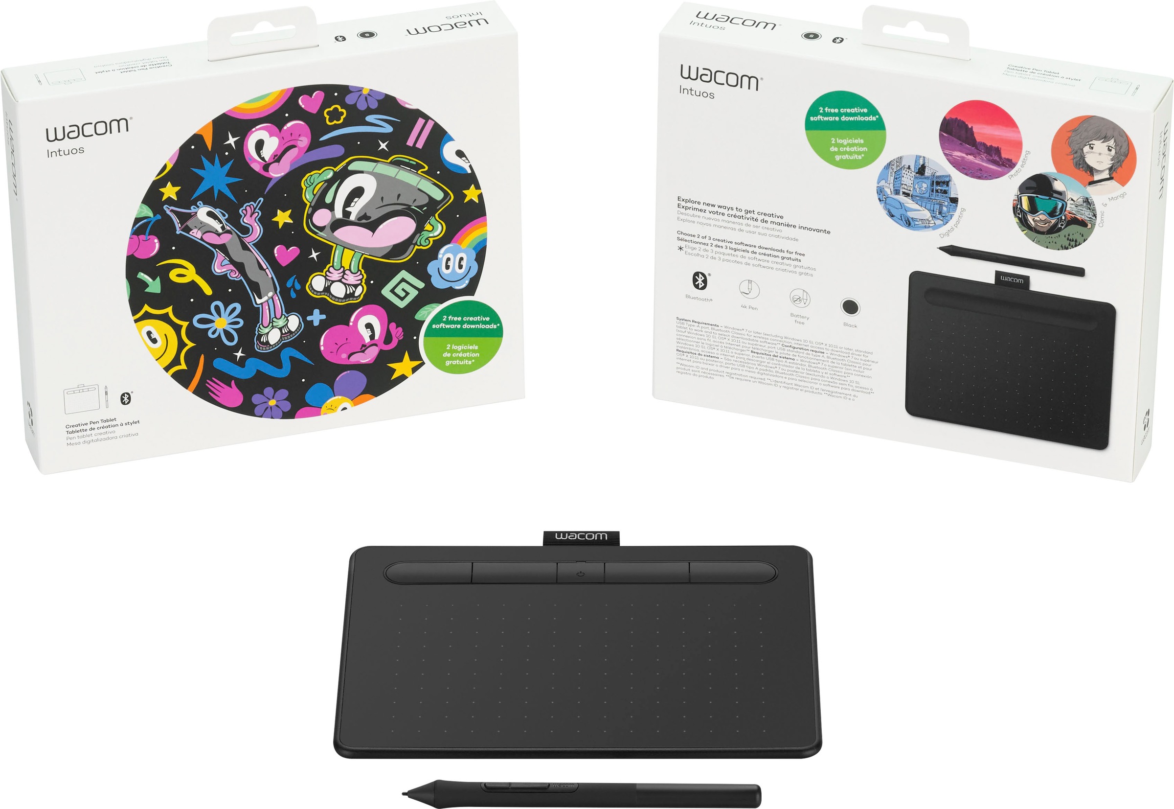 Wacom Eingabestift »Intuos S Bluetooth Black...