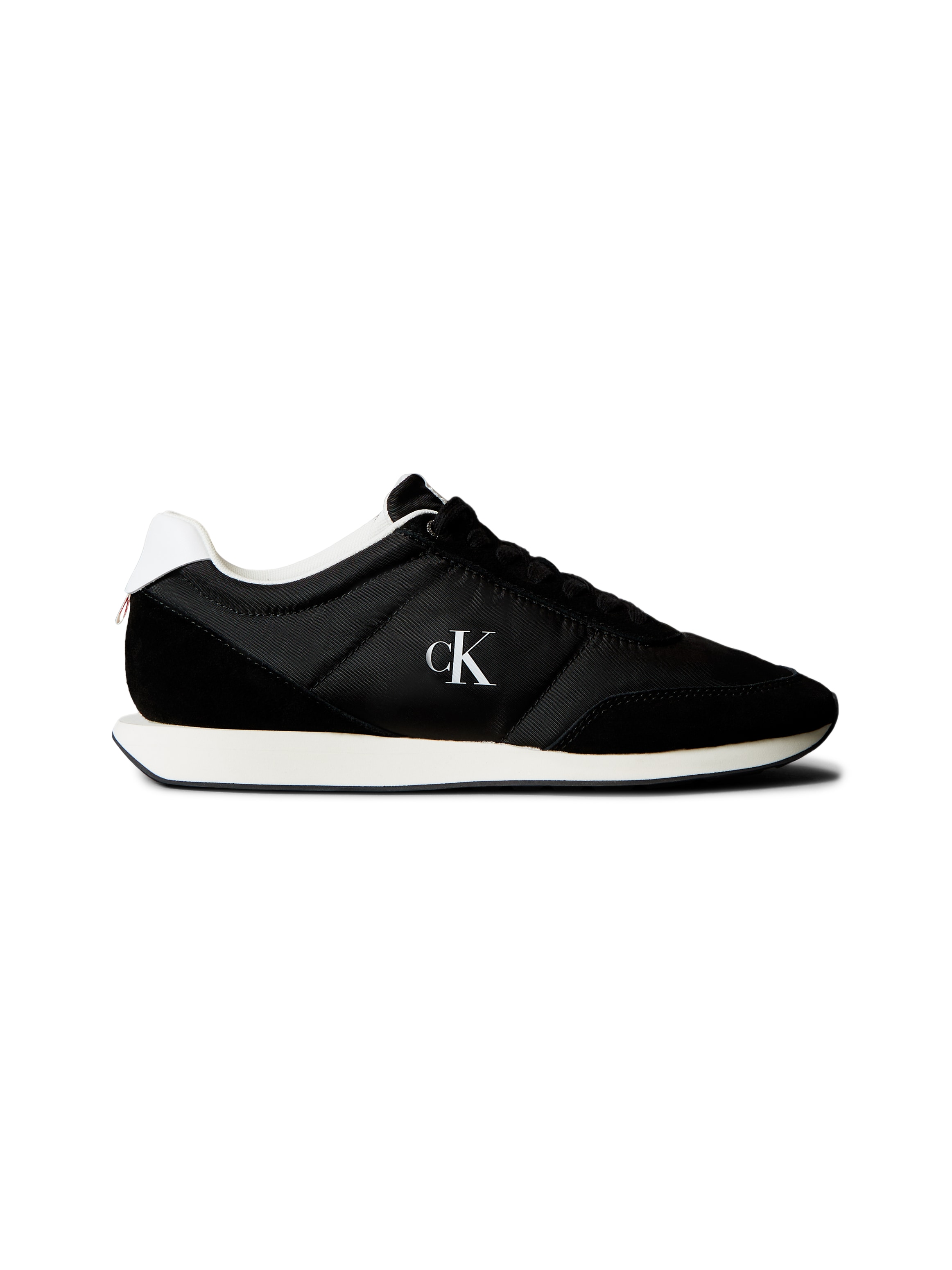 Calvin Klein Jeans Sneaker »RETRO RUNNER ESS MIX MAT«, Runner-Sneaker, Freizeitschuh, Halbschuh mit seitlichem CK-Logo