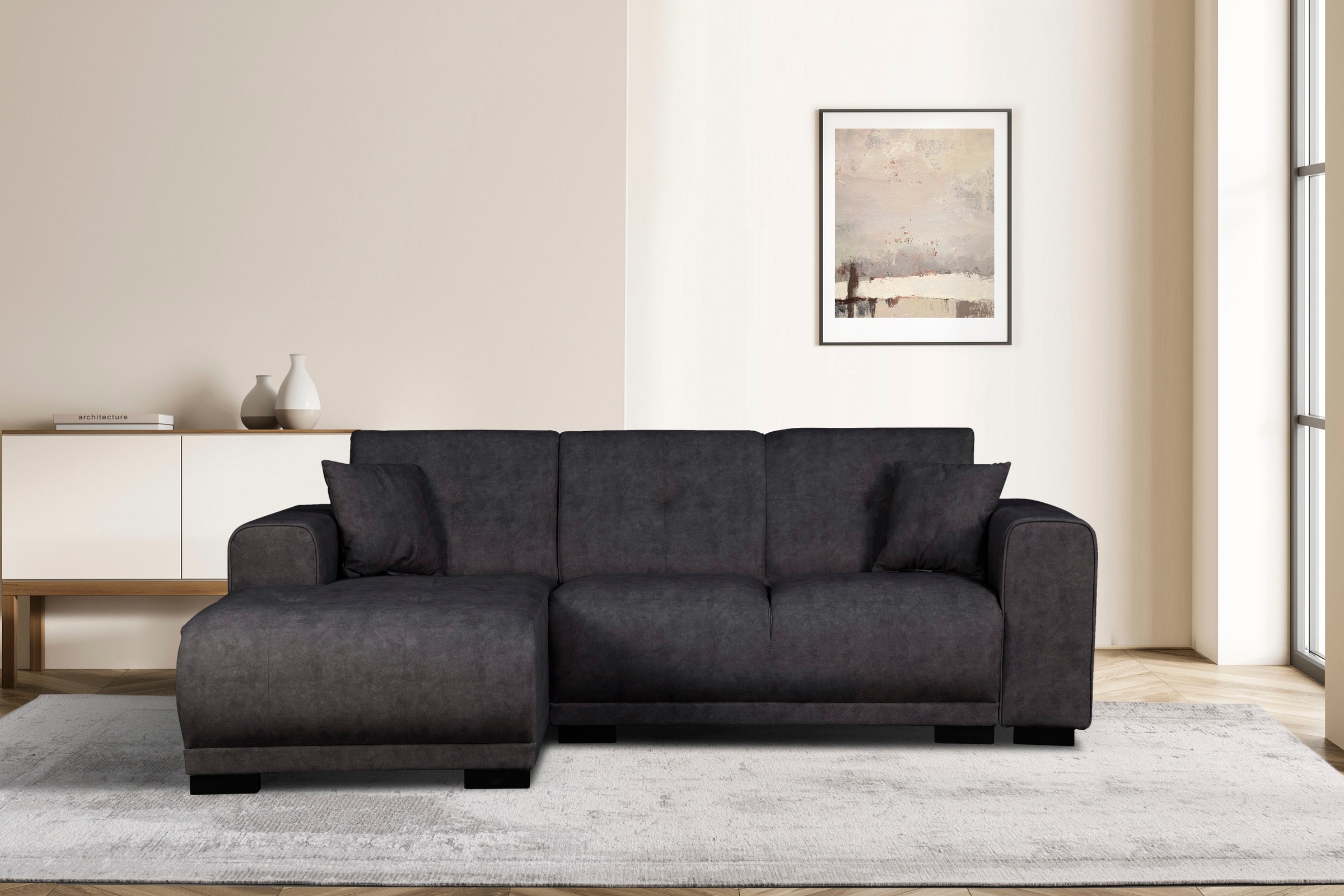 Home affaire Ecksofa "Langeland L-Form", incl. 2 Zierkissen, Recamiere wahl günstig online kaufen