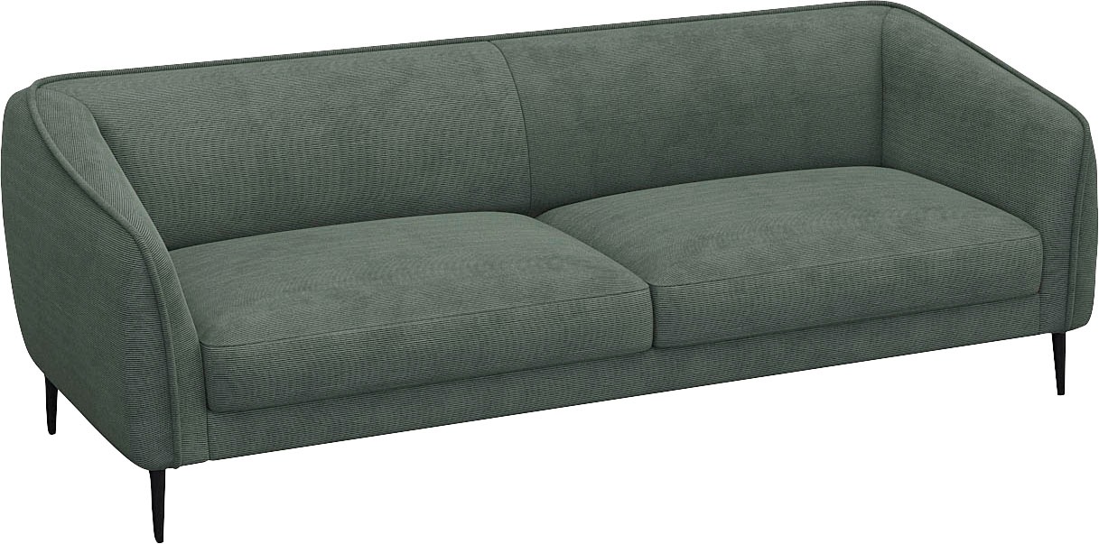 FLEXLUX 3-Sitzer »Belle Designsofa, Couch, bequem durch Kaltschaum im Sitz«, Skandinavisches Design, In hochwertiger Verarbeitung