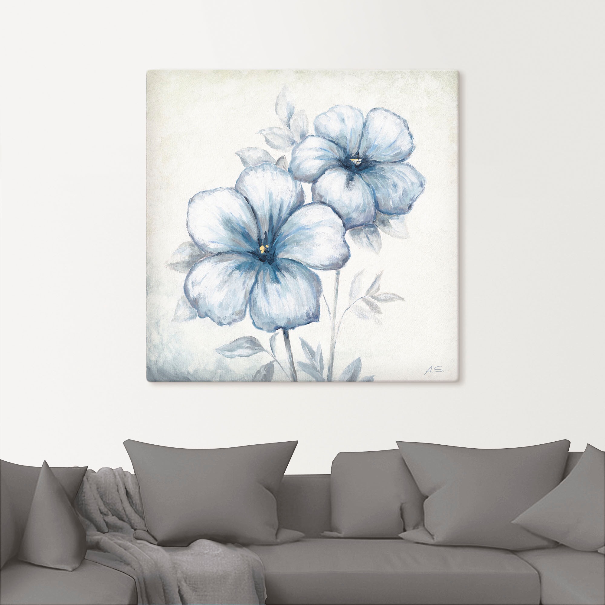 Artland Wandbild »Blauer Mohn« Blumen 1 Stk. tlg. als Leinwandbild, Poster, Wandaufkleber in verschied. Größen