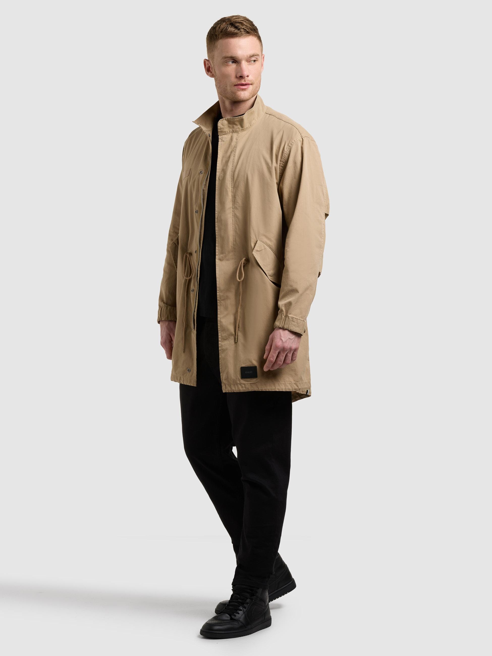 khujo Kurzmantel »Vito« Lockerer Übergangsparka mit Stehkragen