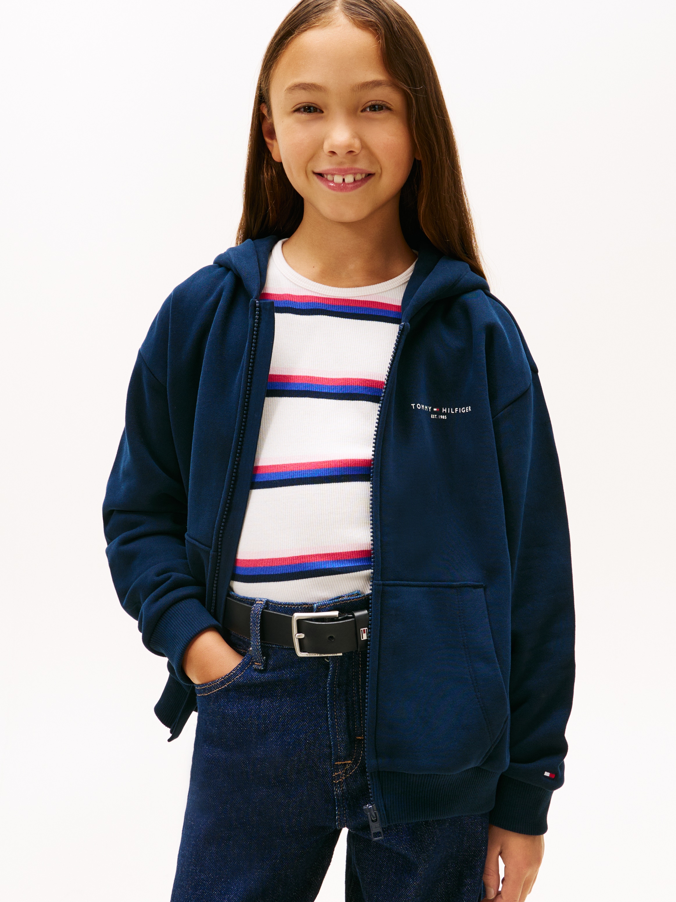 Tommy Hilfiger Sweatjacke Regular fit, für Kinder bis 16 Jahre