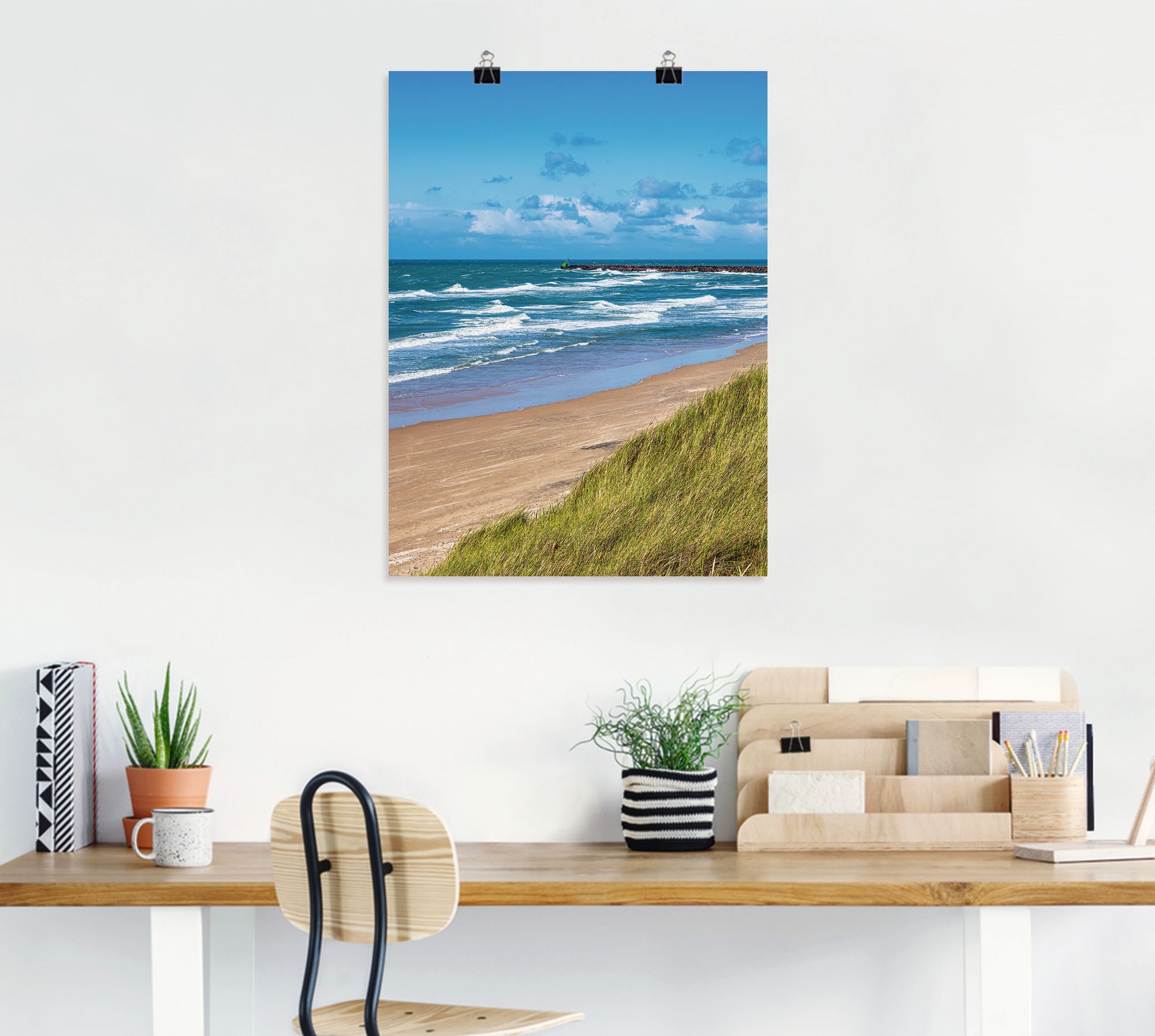 Artland Poster »Düne und Strand bei Hirtshals Dänemark I«, Küstenbilder, (1 St.), als Alubild, Outdoorbild, Leinwandbild in verschied. Größen