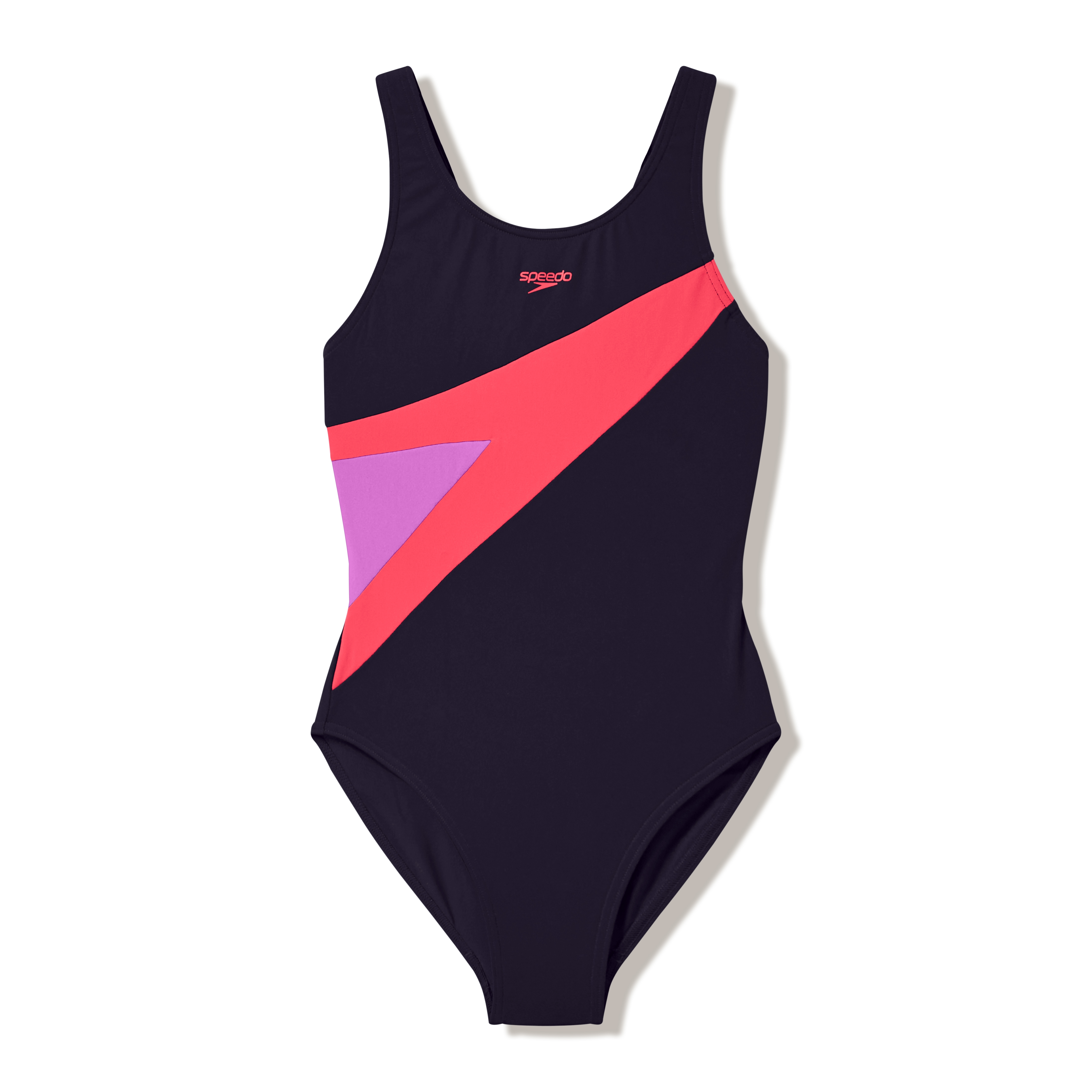 Speedo Badeanzug "HYPERBOOM BUTTERFLY BACK 1PC BLK/PNK"