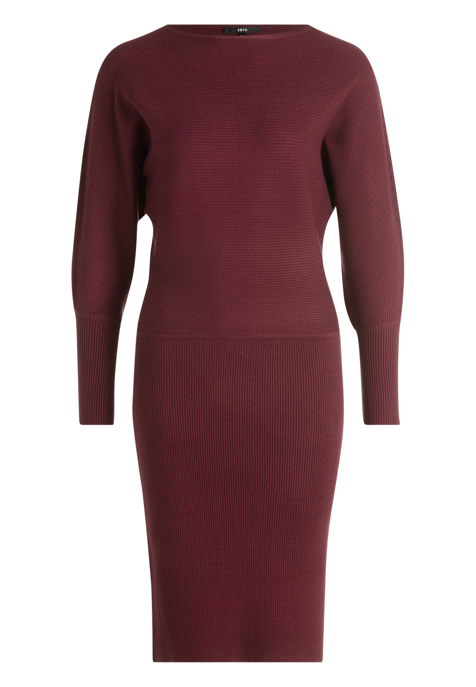 Zero Strickkleid »zero Damen Strickkleid mit U-Boot Ausschnitt«, Plain/ohne Details