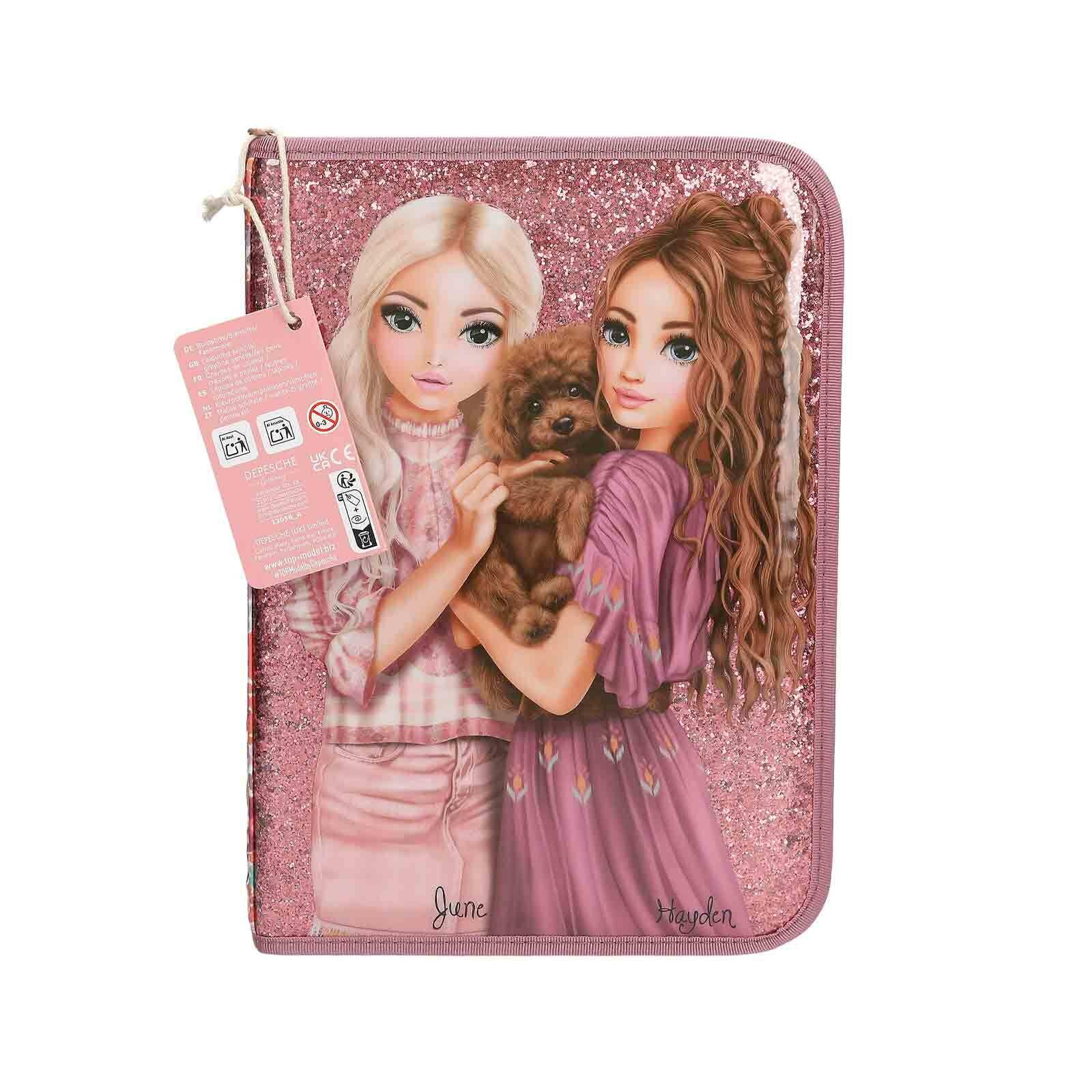 Depesche Buntstift »Große Federtasche TOPModel 4,5 x 20 x 28 cm bunt«