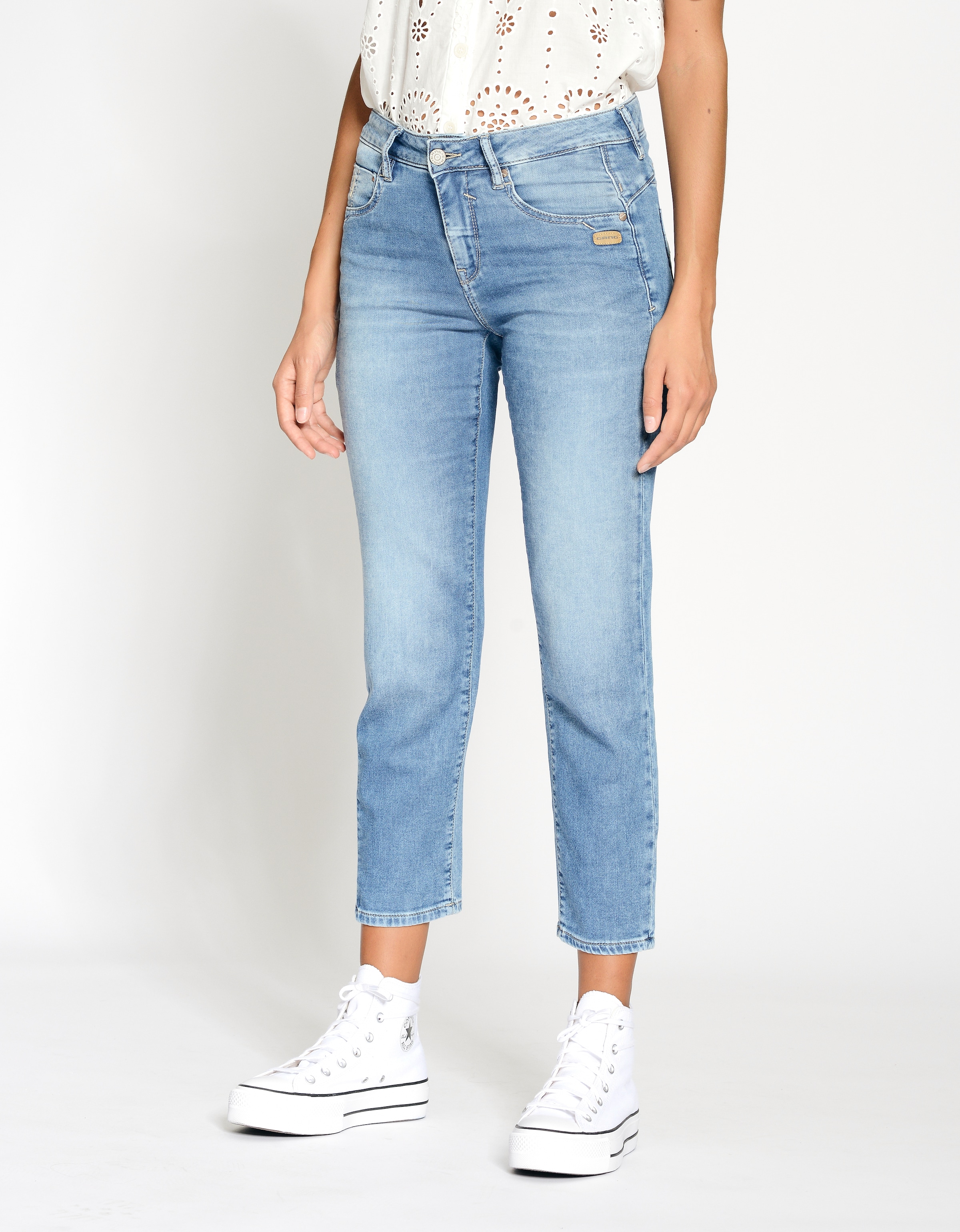 GANG Ankle-Jeans "94RUBINIA CROPPED", Straight Fit