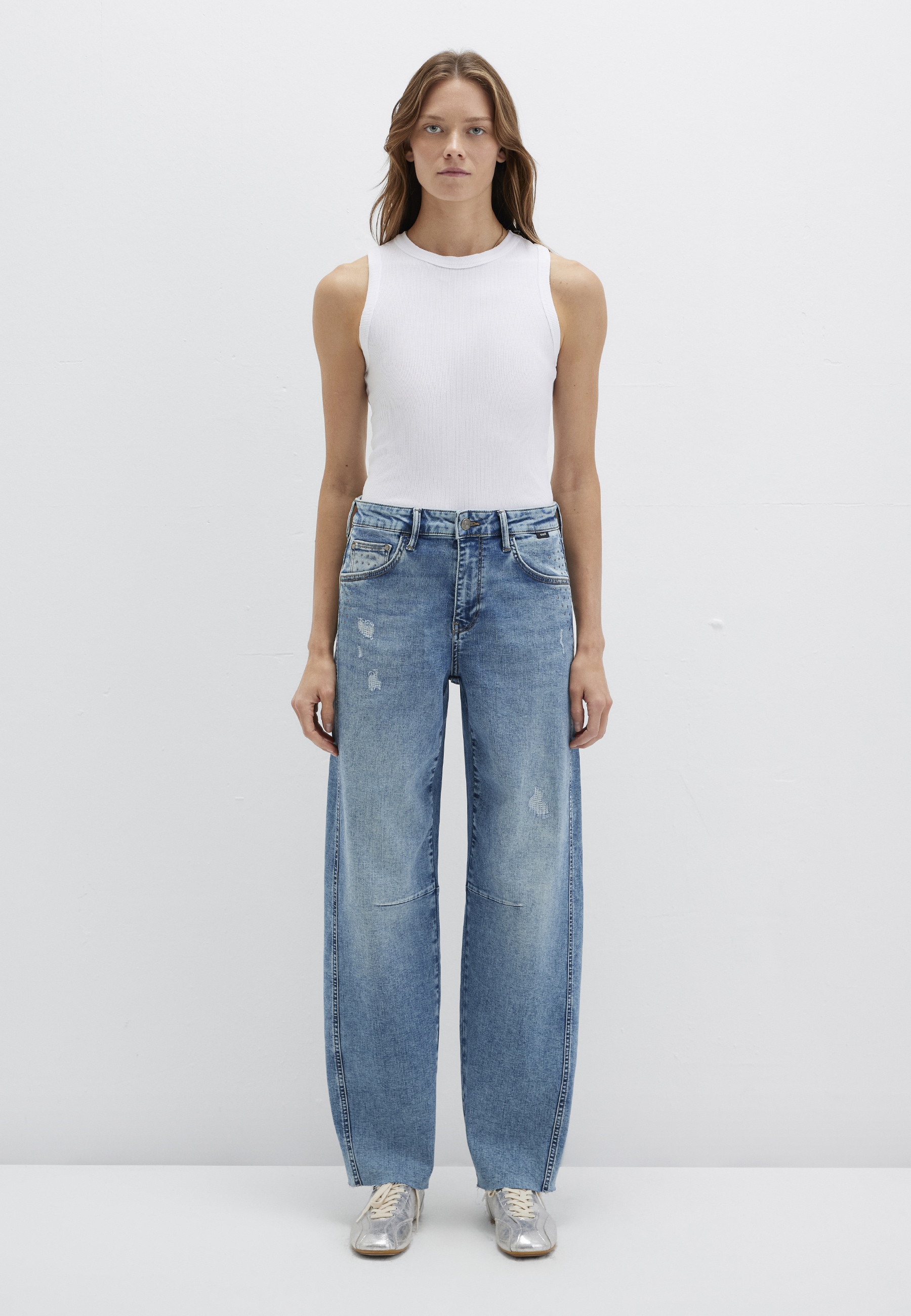Mavi Weite Jeans »LEILA W/Cut« Baggy Jeans