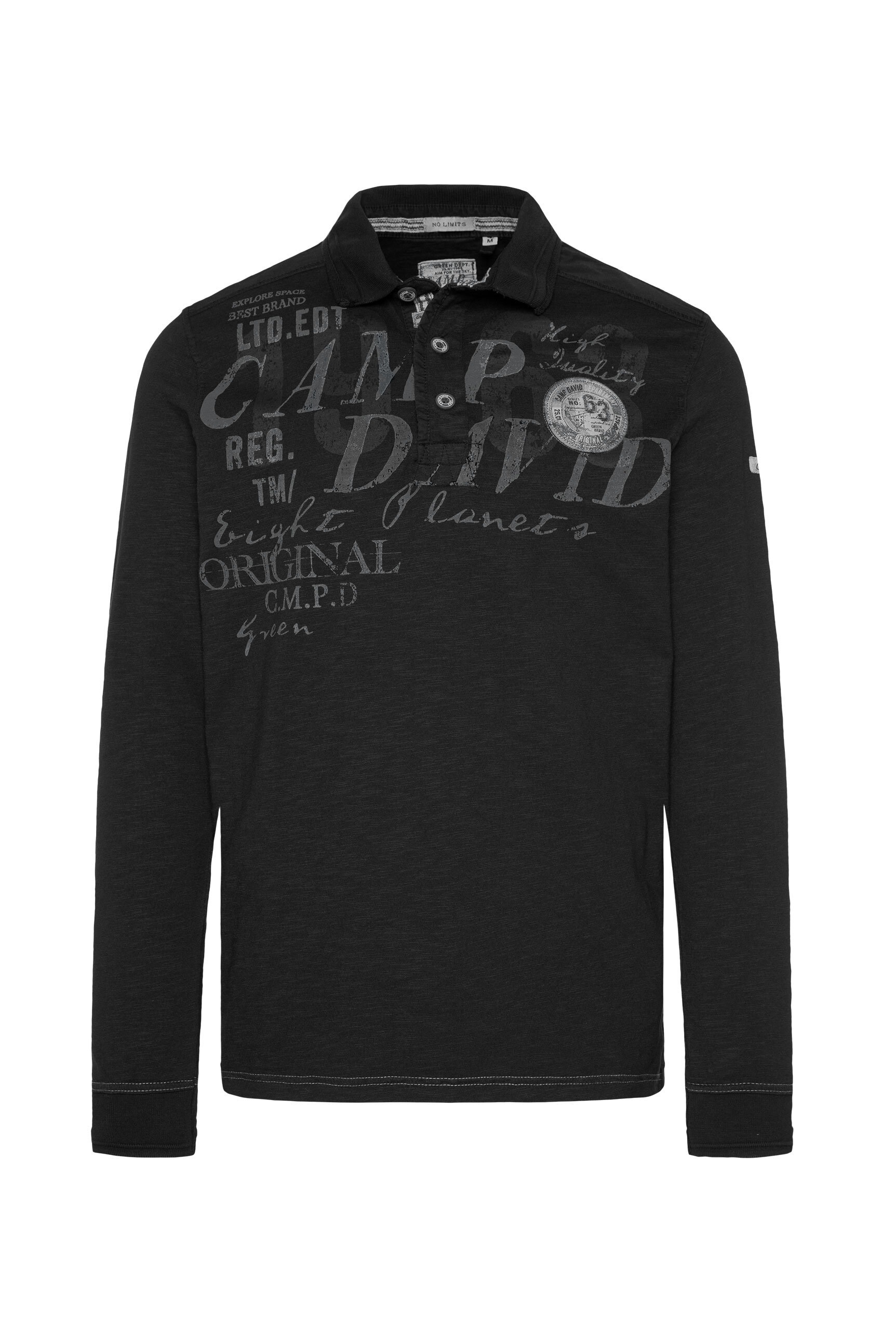 CAMP DAVID Poloshirt, mit Ärmelbündchen