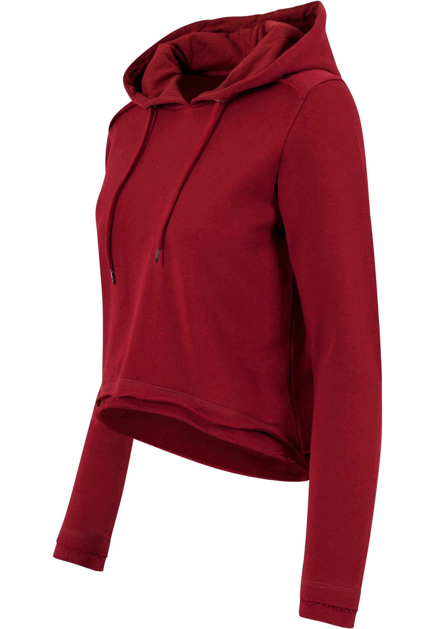 URBAN CLASSICS Rundhalspullover »Urban Classics Damen Ladies Cropped Terry Hoody«, (1 tlg.)