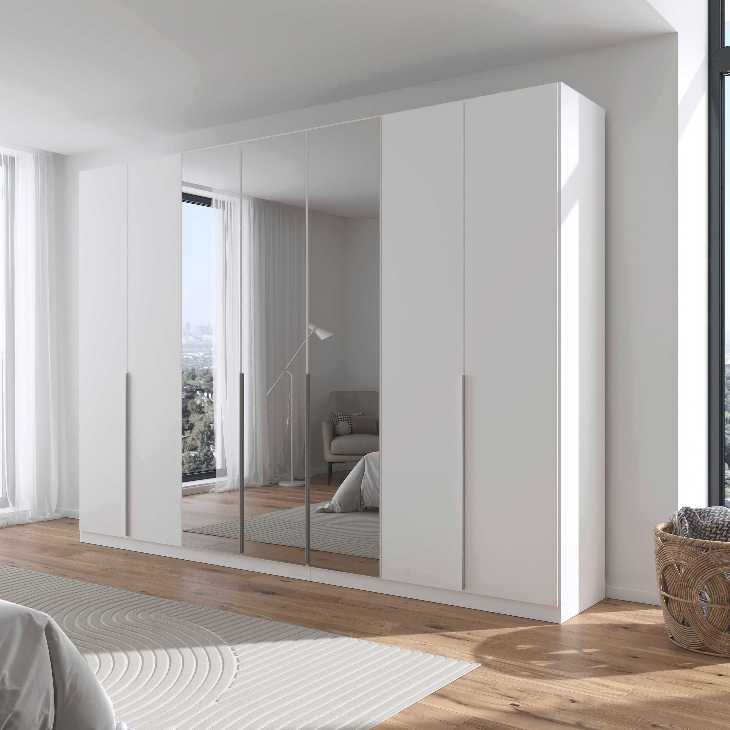 OTTO home Drehtürenschrank "Kleiderschrank Schrank Garderobe AGORDO mit Dek günstig online kaufen