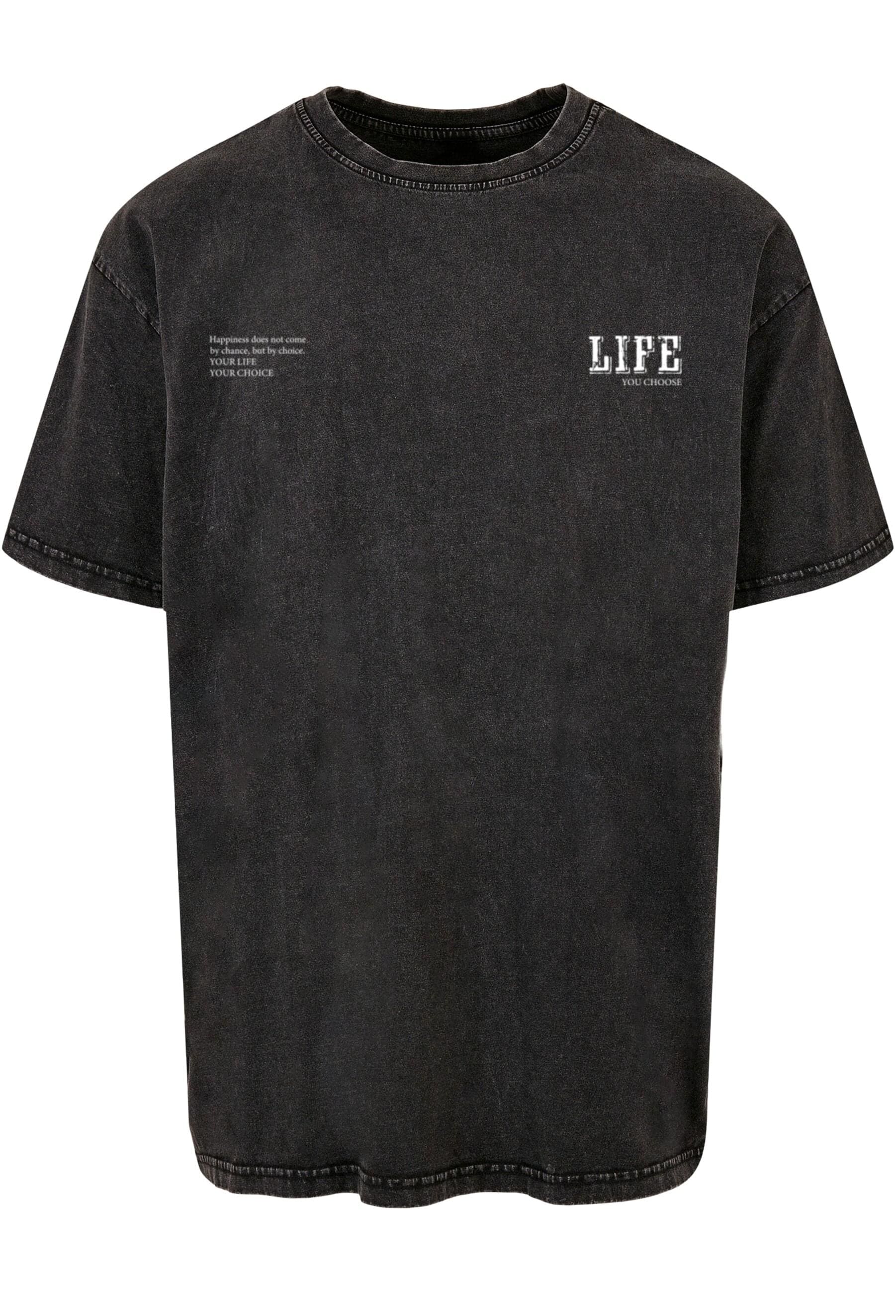 Merchcode T-Shirt »Merchcode Herren Life Acid Washed Oversized Tee«