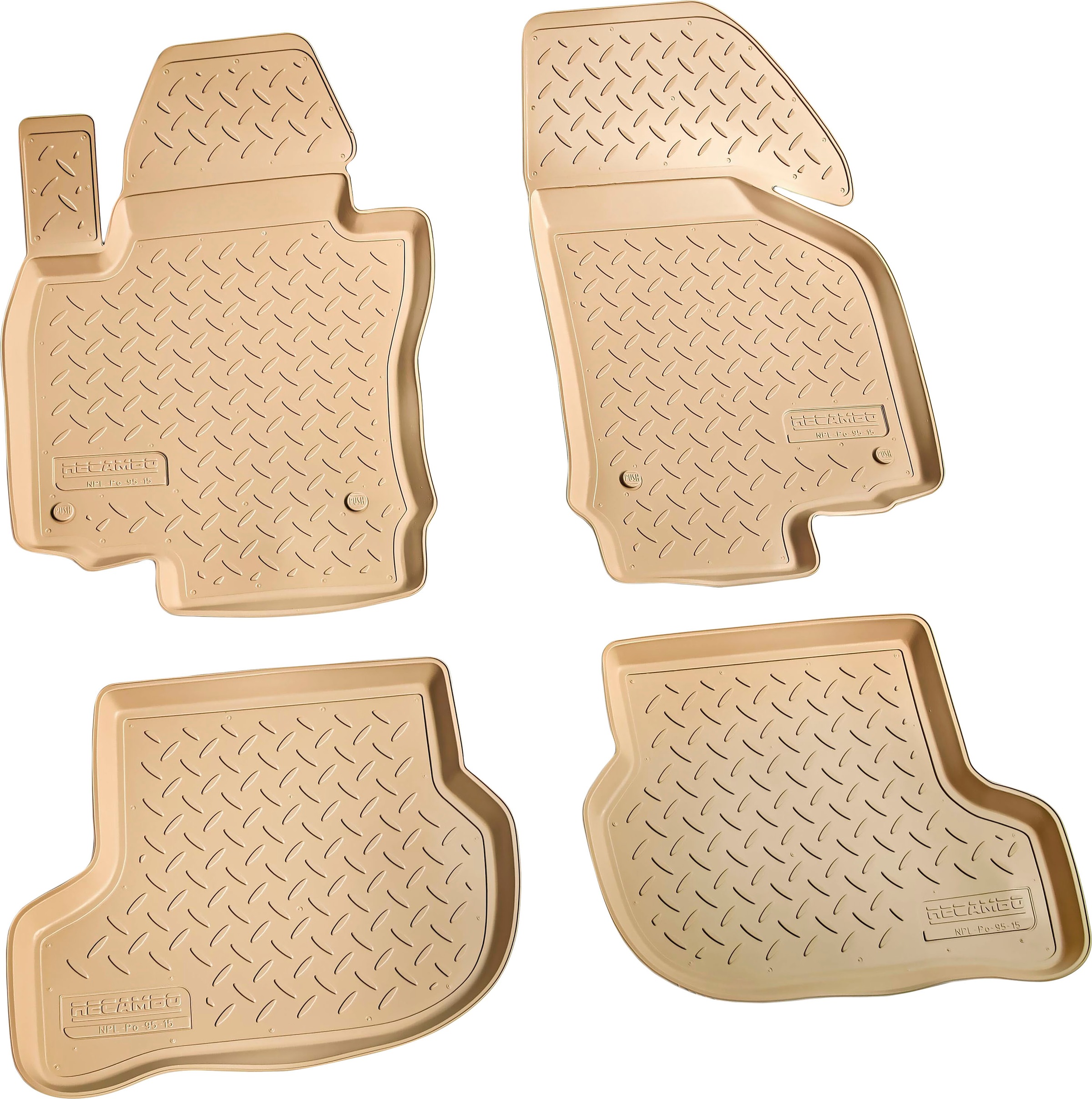 RECAMBO Passform-Fußmatten »CustomComforts«, SEAT, Toledo, online - Passform 2009, 5P St.), 4 (Set, kaufen 2004 perfekte | BAUR Typ III