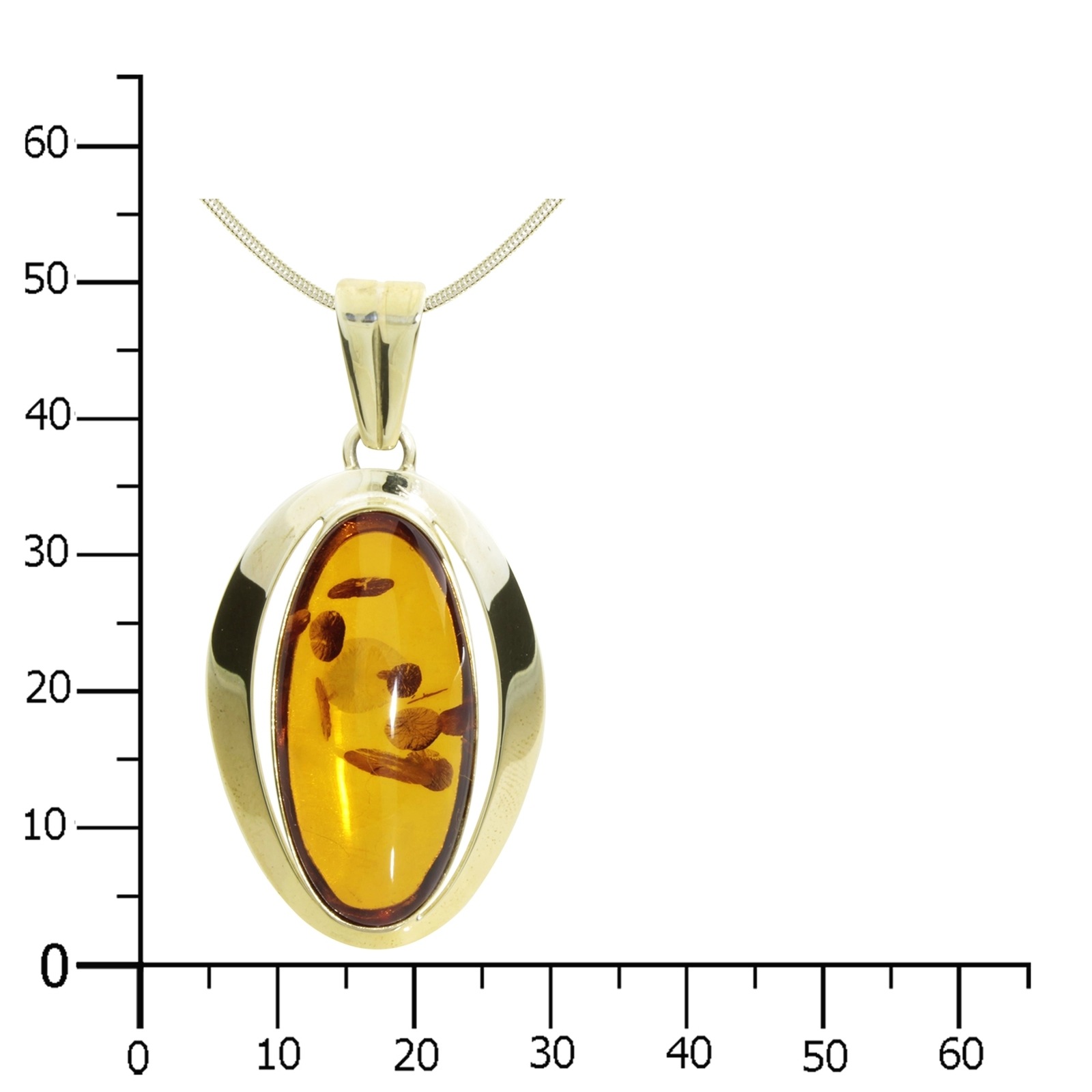 OSTSEE-SCHMUCK Kette und Anhänger Set »- Frieda - Gold 333/000 - Bernstein«