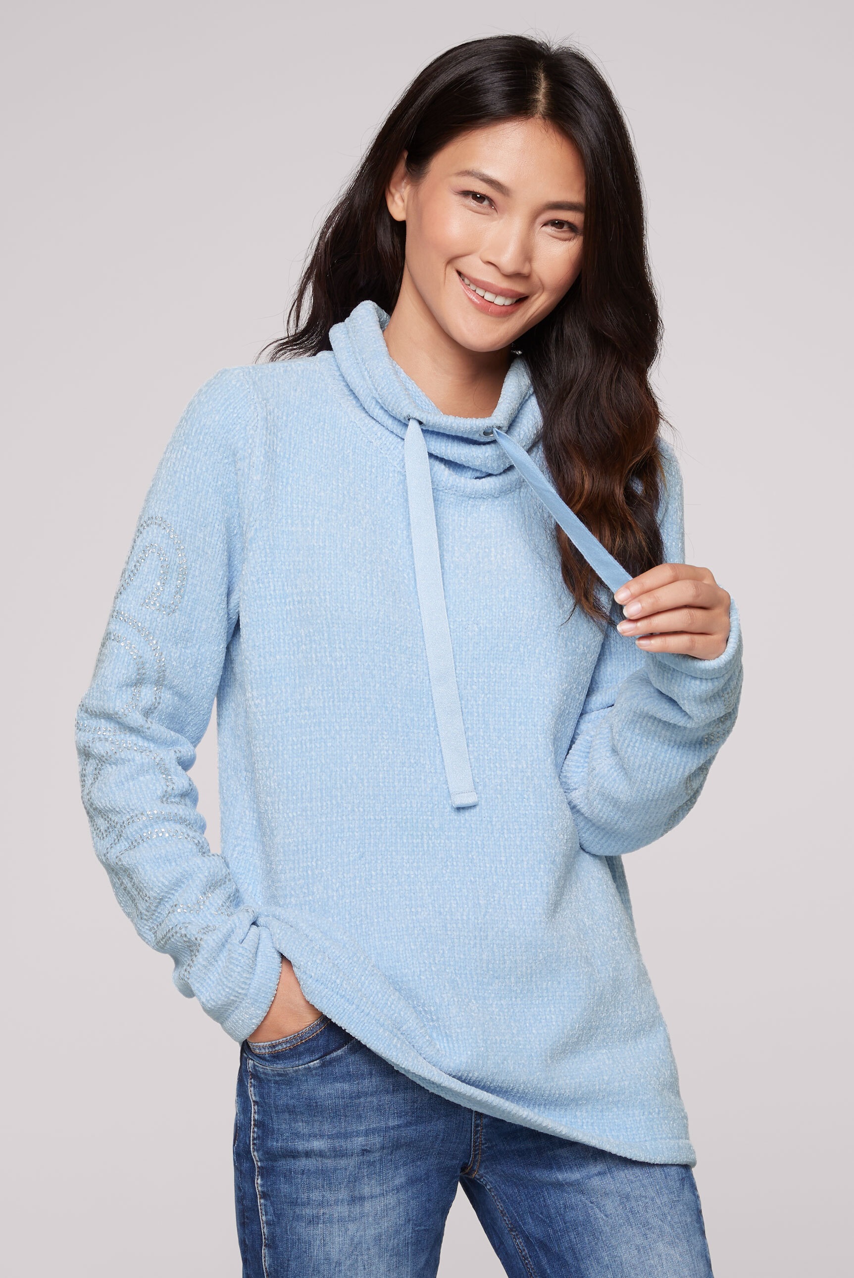 SOCCX Rollkragenpullover iš Flauschstrick