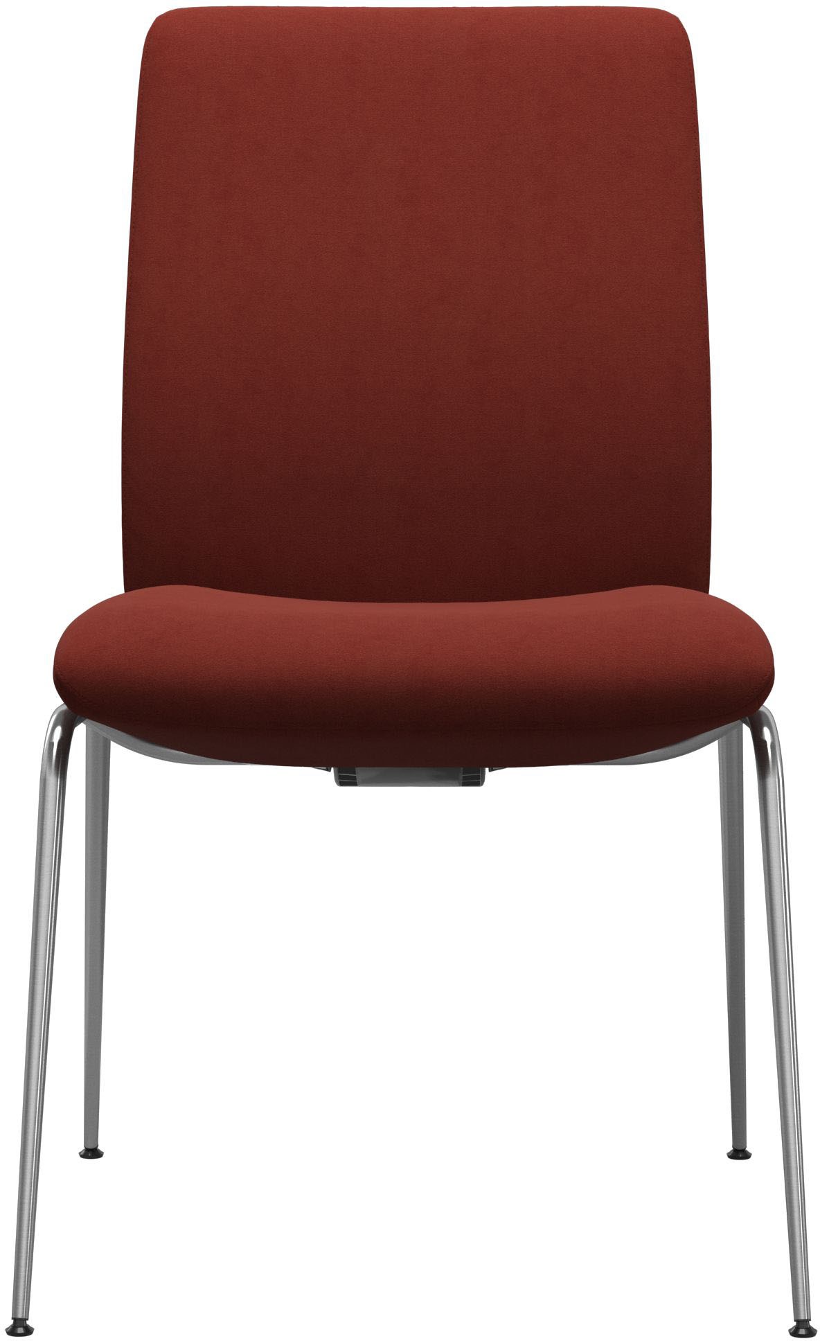 Polsterstuhl STRESSLESS "Laurel", rot (rot dinamica, chrom matt), B:57cm H:92cm T:59cm, Microfaser DINAMICA (88% Polyester, 12% Polyurethan), Stühle, Polsterstuhl, Low Back, Größe L, mit Beinen aus Stahl in Chrom matt 2