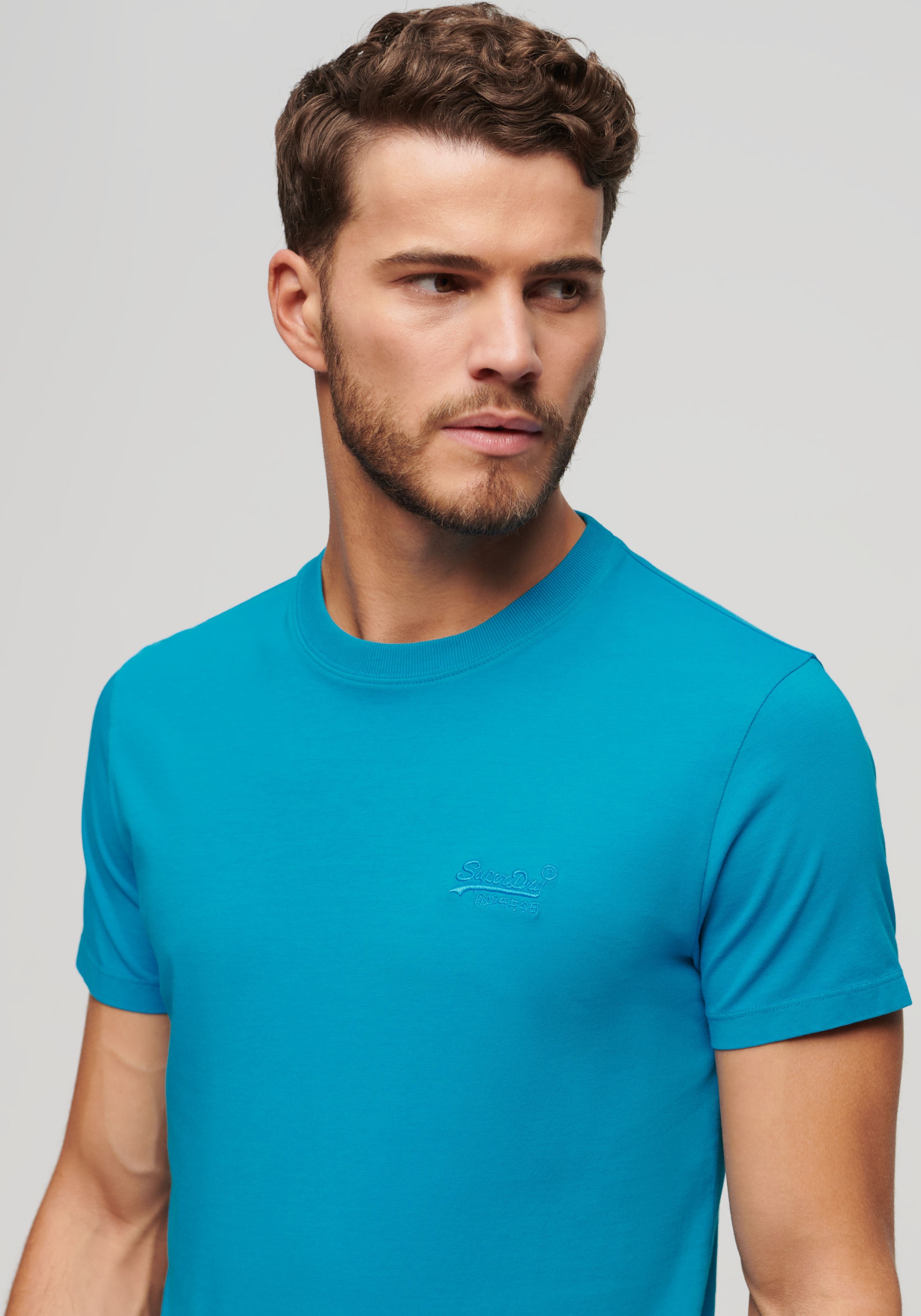 Superdry Rundhalsshirt "ESSENTIAL LOGO EMB NEON TEE" günstig online kaufen