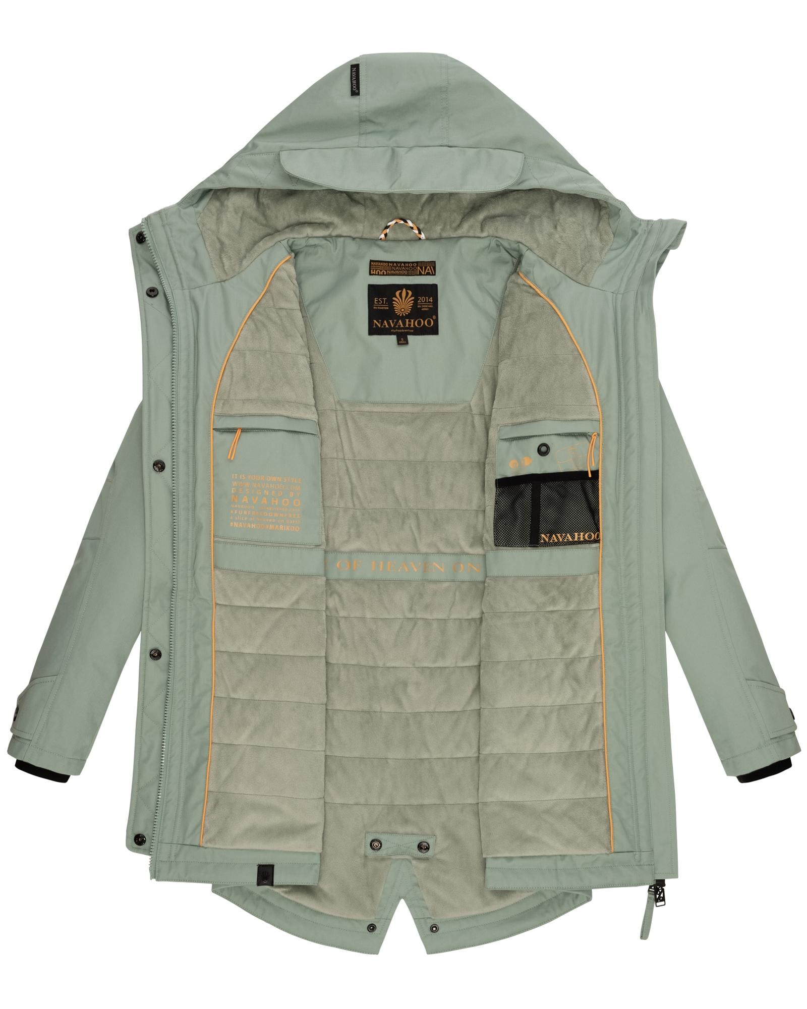 Navahoo Parka »Brinjaa«, mit Kapuze, Modischer Winter Kurzmantel mit zahlreichen Taschen