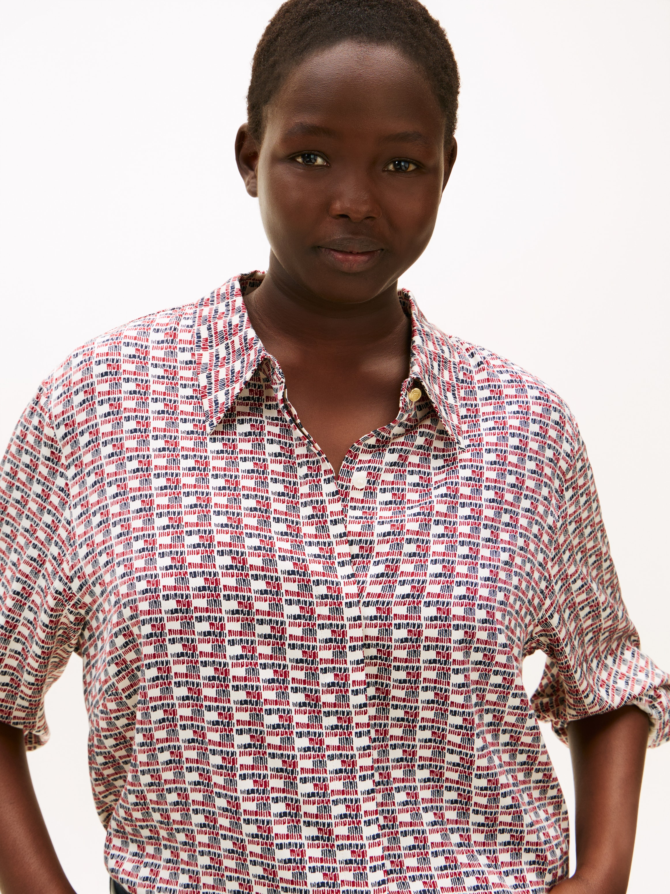 Tommy Hilfiger Curve Shirtbluse »CRV VIS TWILL LS REGULAR SHIRT«