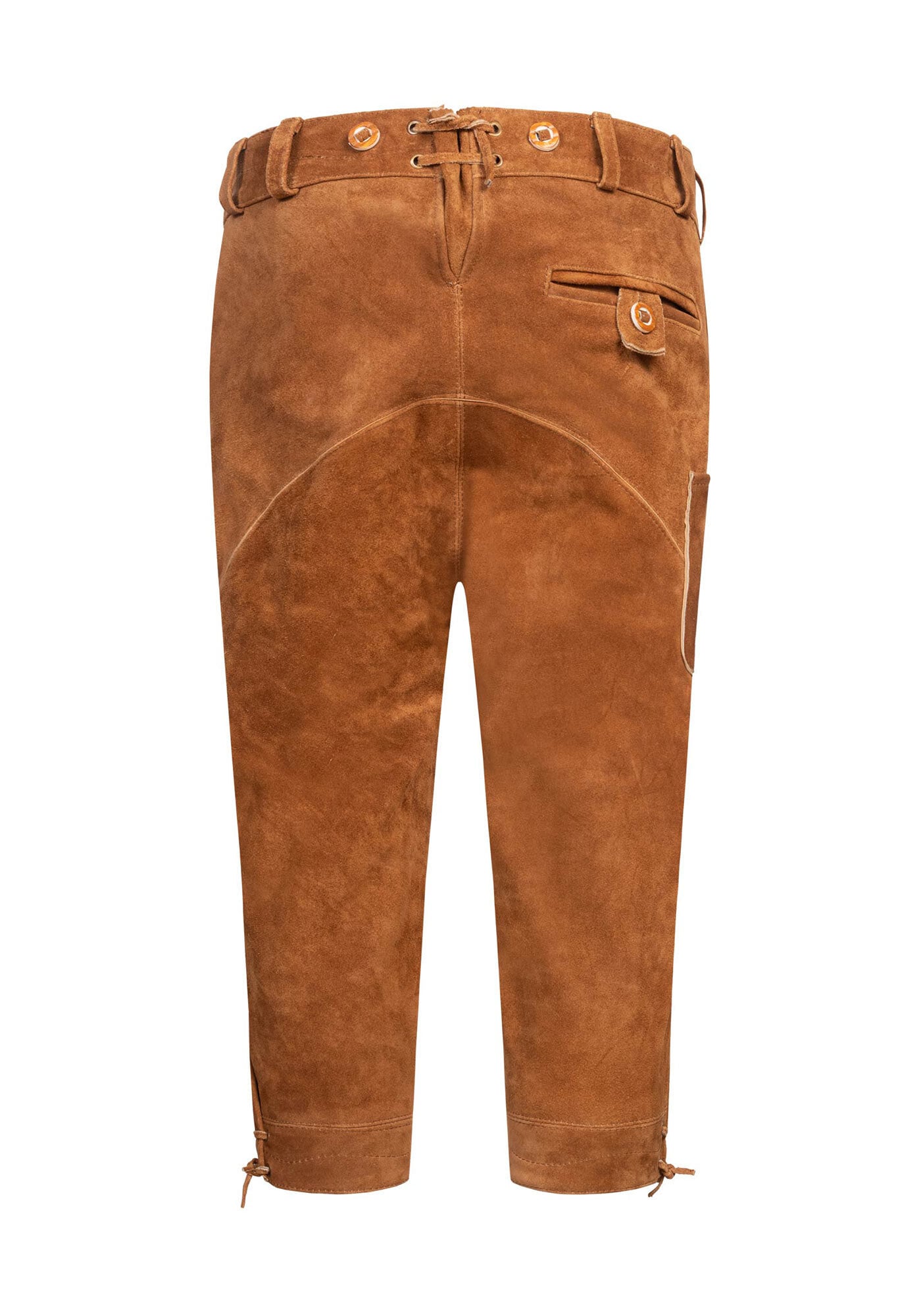 Alessandro Salvarini Trachtenlederhose »ASGustl«, Lederhose in Trachtenstil mit Stickerei und Trägern aus Echtleder