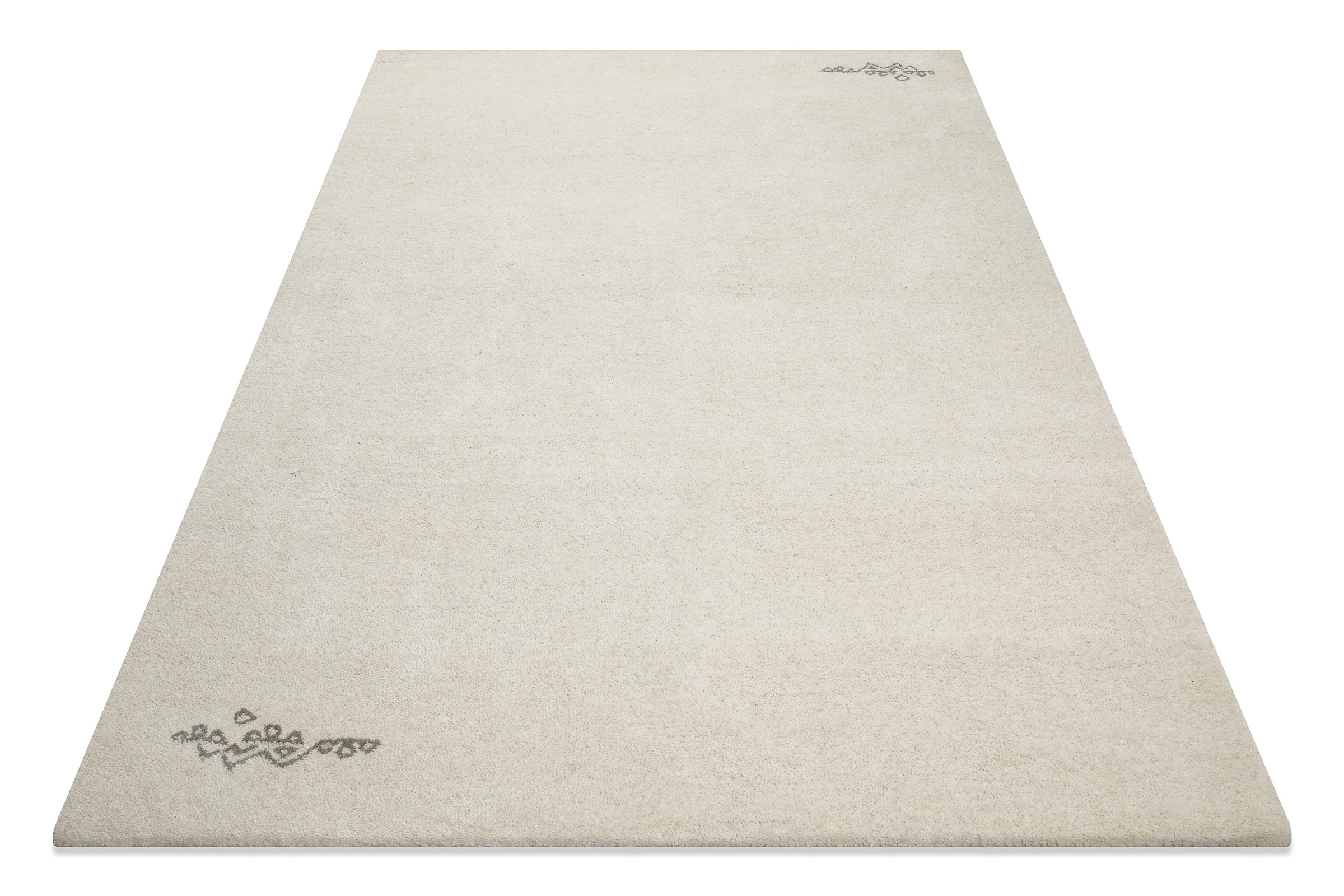 Wecon home Wollteppich »Hamptons FORTYFOUR«, rechteckig, 20 mm Höhe, Läufer, Schurwolle, Kurzflor, Wohnzimmer, Schlafzimmer, Ornamente