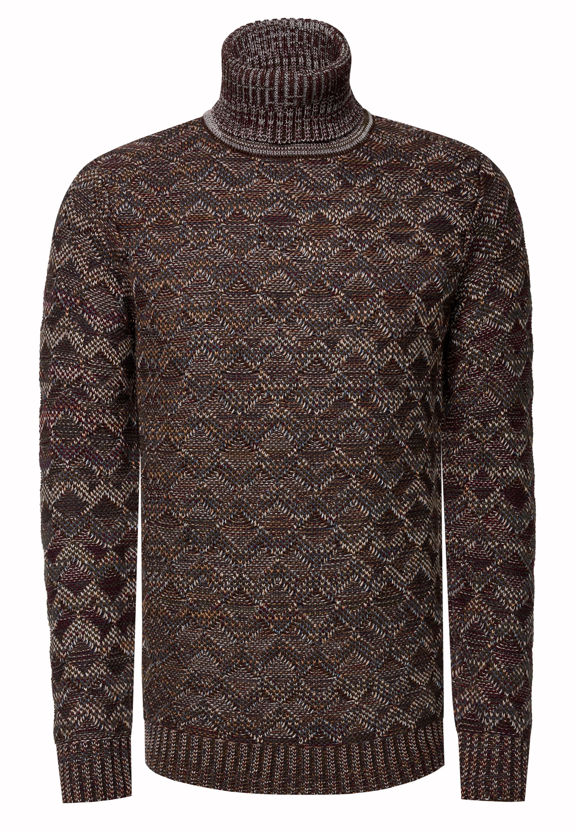 Rusty Neal Strickpullover, mit angesagtem Karo-Design