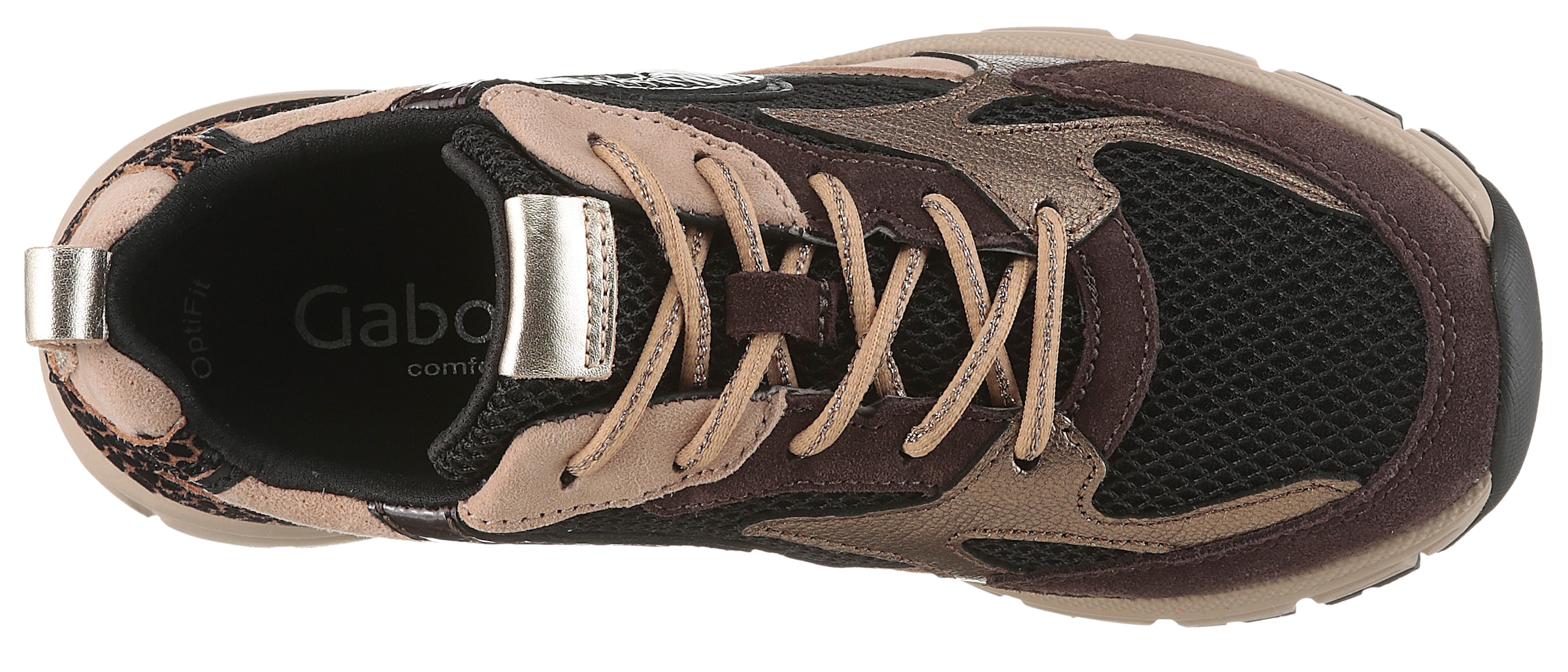 Gabor Keilsneaker »FLORENZ«, Plateau, Schnürschuh, Halbschuh in komfortabler G-Weite (=weit)