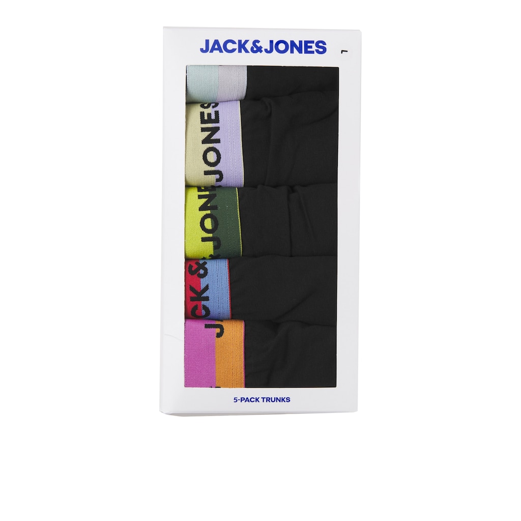 Jack & Jones Boxershorts »JACSPLITTER SOLID TRUNKS 5 PACK BOX«, (Packung, 5 St.)