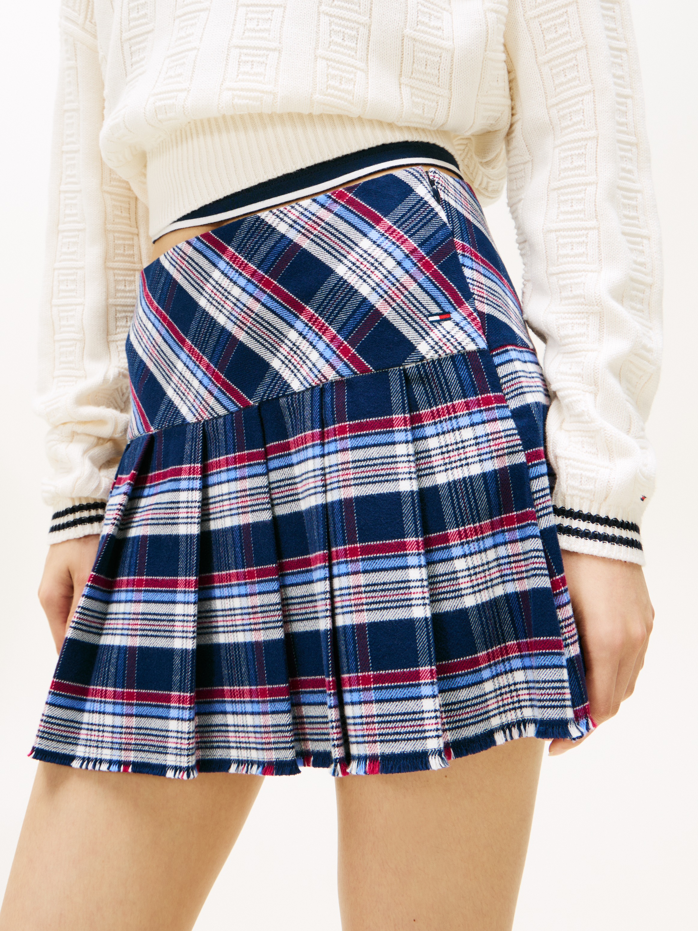 Tommy Jeans Karorock "TJW STRUCTURED PLEAT MINI SKIRT" günstig online kaufen