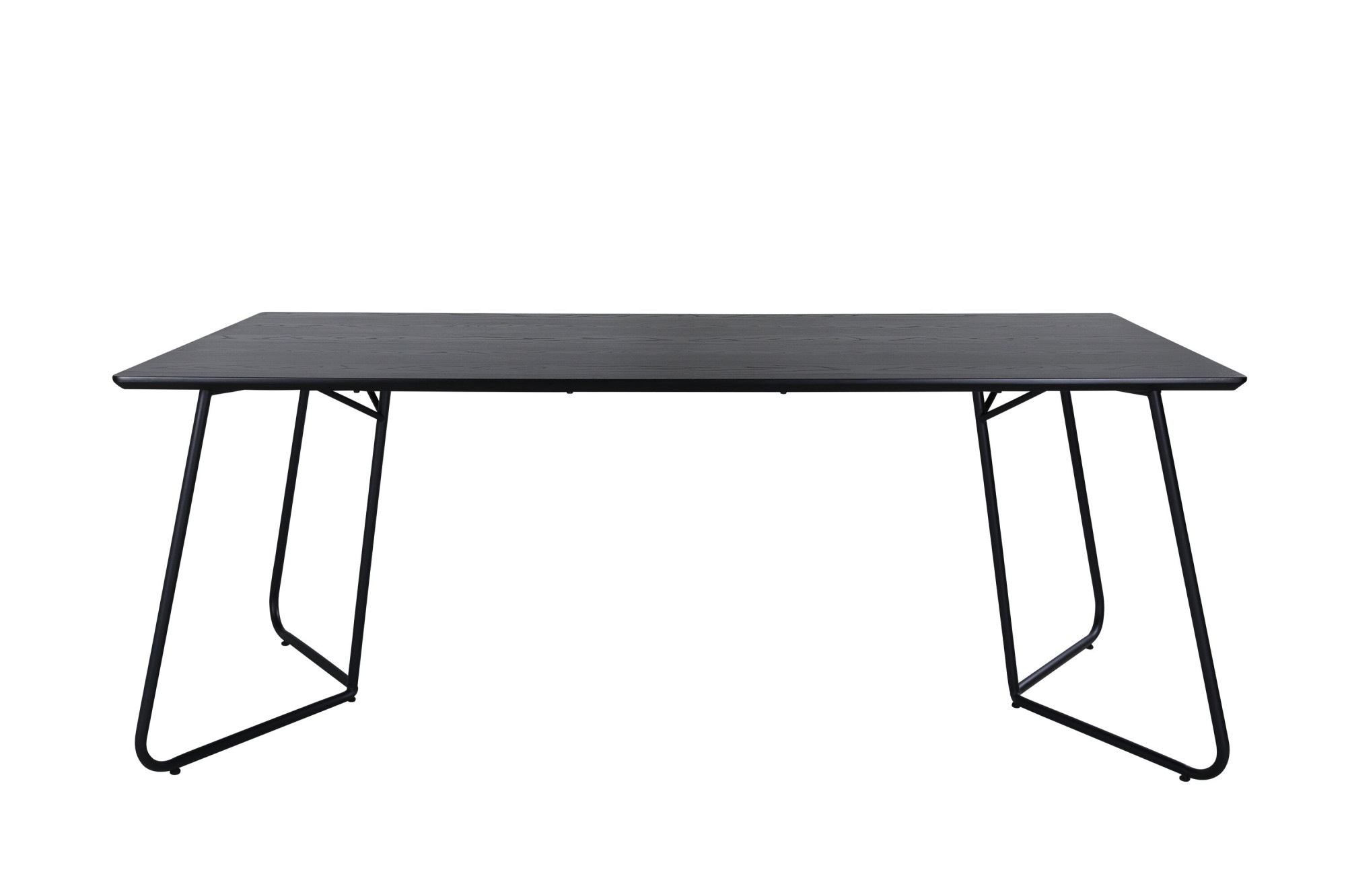 Venture Home Esstisch »Petra, rechteckiger Esstisch mit Holzfurnier, 190 × 90 cm« Esszimmertisch, MDF, Holzfurnier-Optik, Eisenbeine, rechteckig, modern