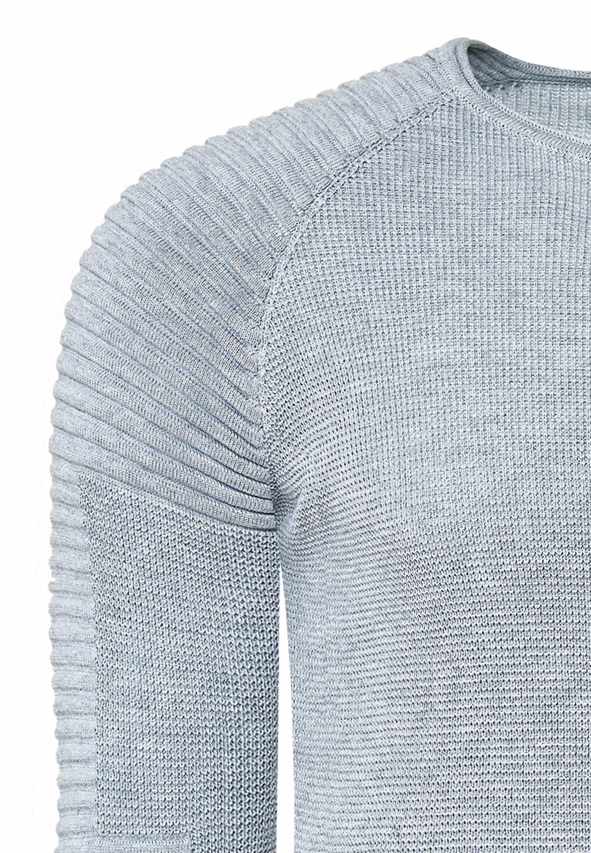 Rusty Neal Strickpullover, mit modernem Rundhalsausschnitt