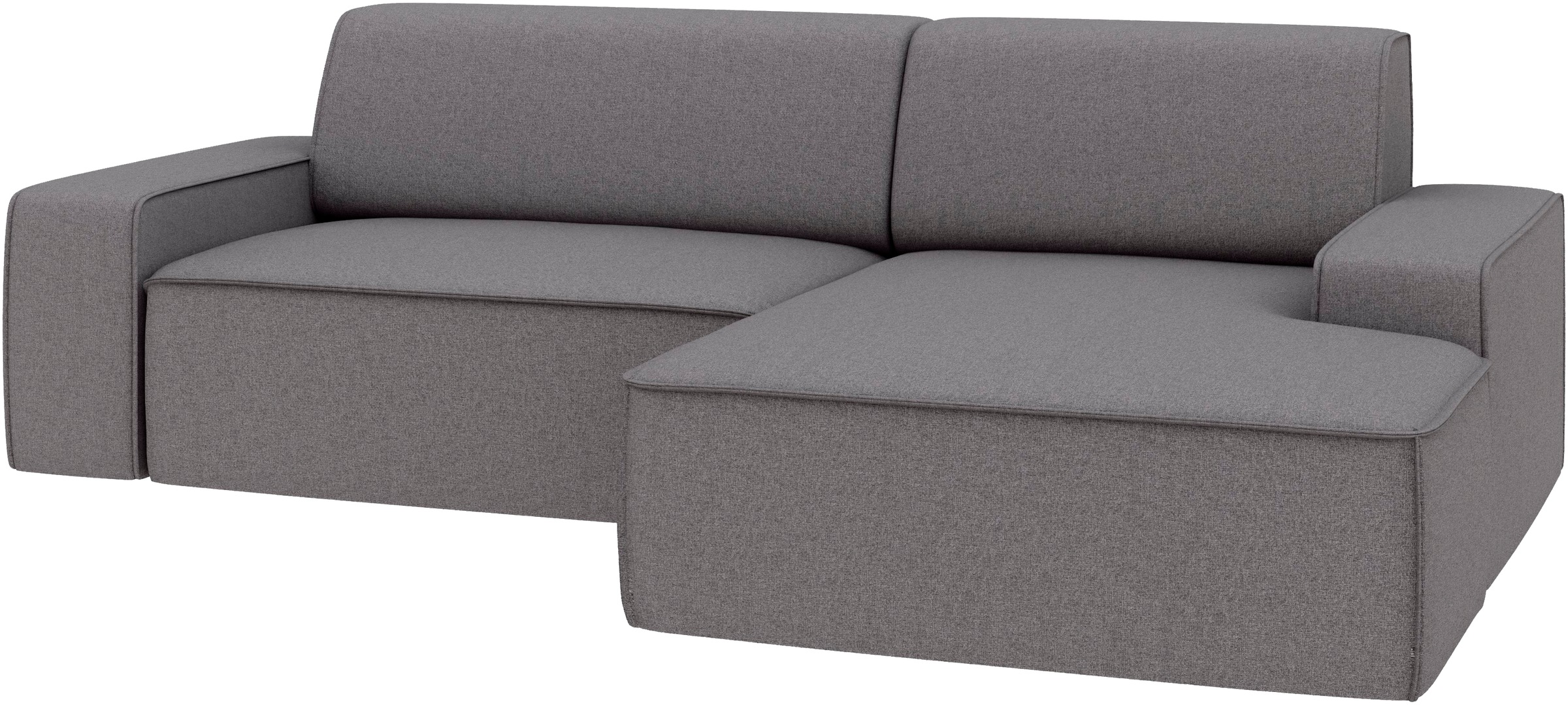 TRENDMANUFAKTUR Ecksofa »Graz, wahlweise mit Sitzvorschub und Bettkasten, L-Form, Breite 246 cm«, in Cord-, haustierfreundlichem LEO Struktur- oder LUMOS-3D-Bezug