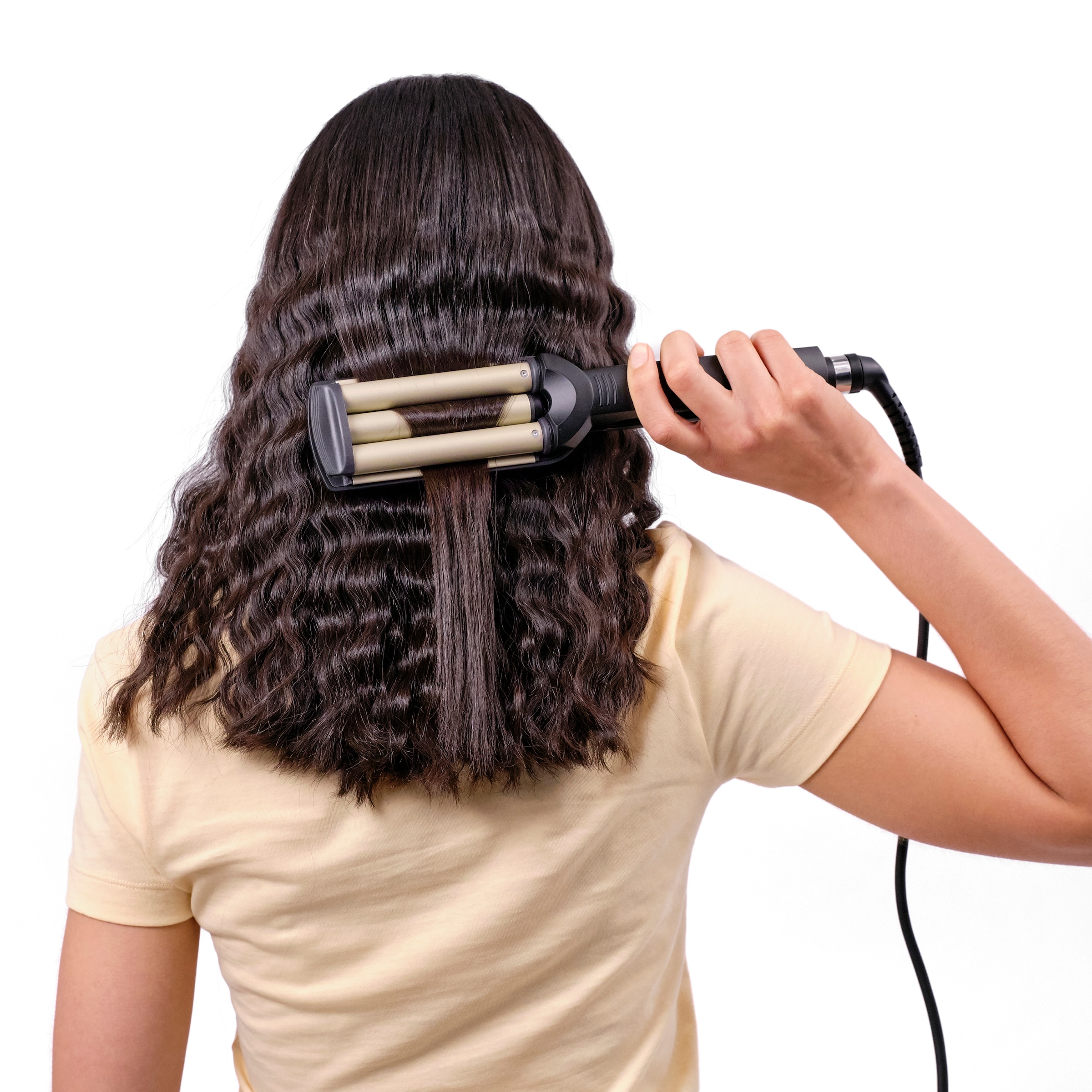 BaByliss Welleneisen »BaByliss Easy Waves Welleneisen mit Titan-Keramik, Lockenstab, C260E« Titanium-Keramik-Beschichtung Styler für Beachwaves und Wellen, 3 Temperaturstufen bis 200 °C