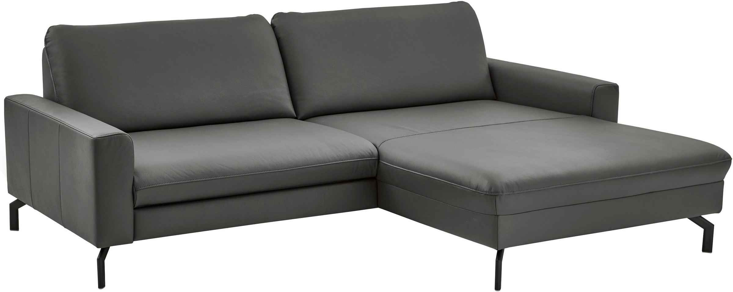 Die PlanBar Ecksofa "PN-EM20028 L-Form ohne Kopfstützen" wahlweise mit motorischem Canape