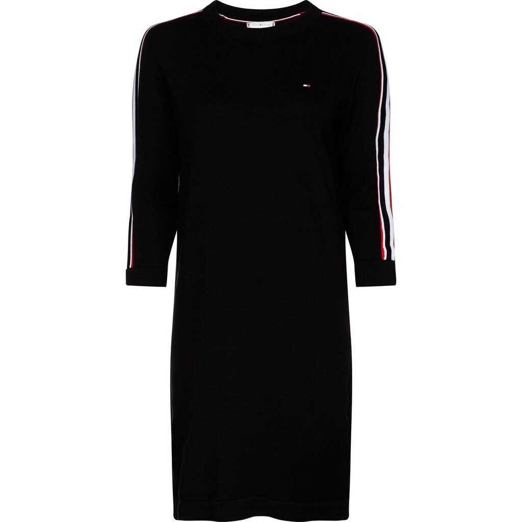 Tommy Hilfiger Strickkleid »HERBY STP DETAIL DRESS«, mit 3/4-Ärmeln