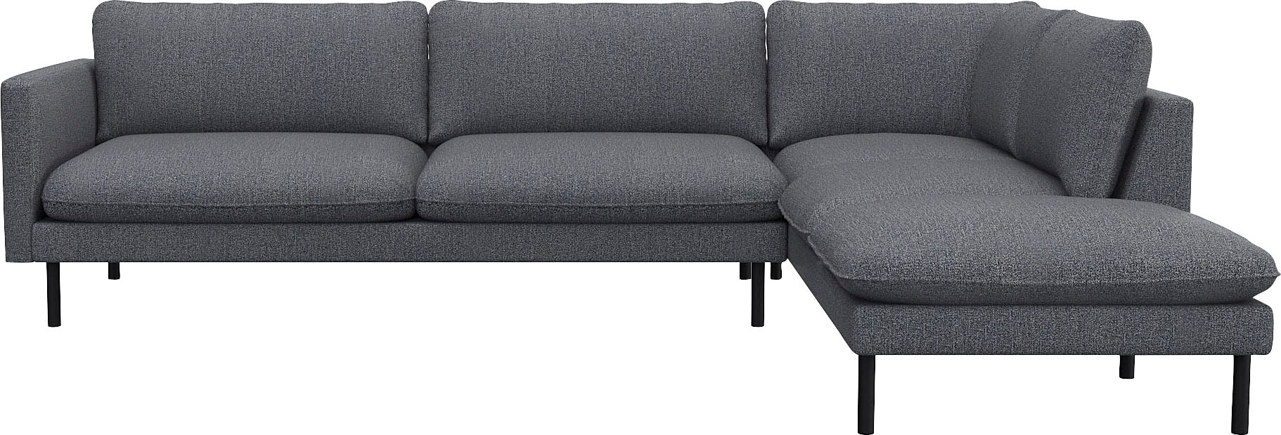 FLEXLUX Ecksofa "Bolzano, elegant und bequem, L-Form" Sitzaufbau mit Kaltsc günstig online kaufen