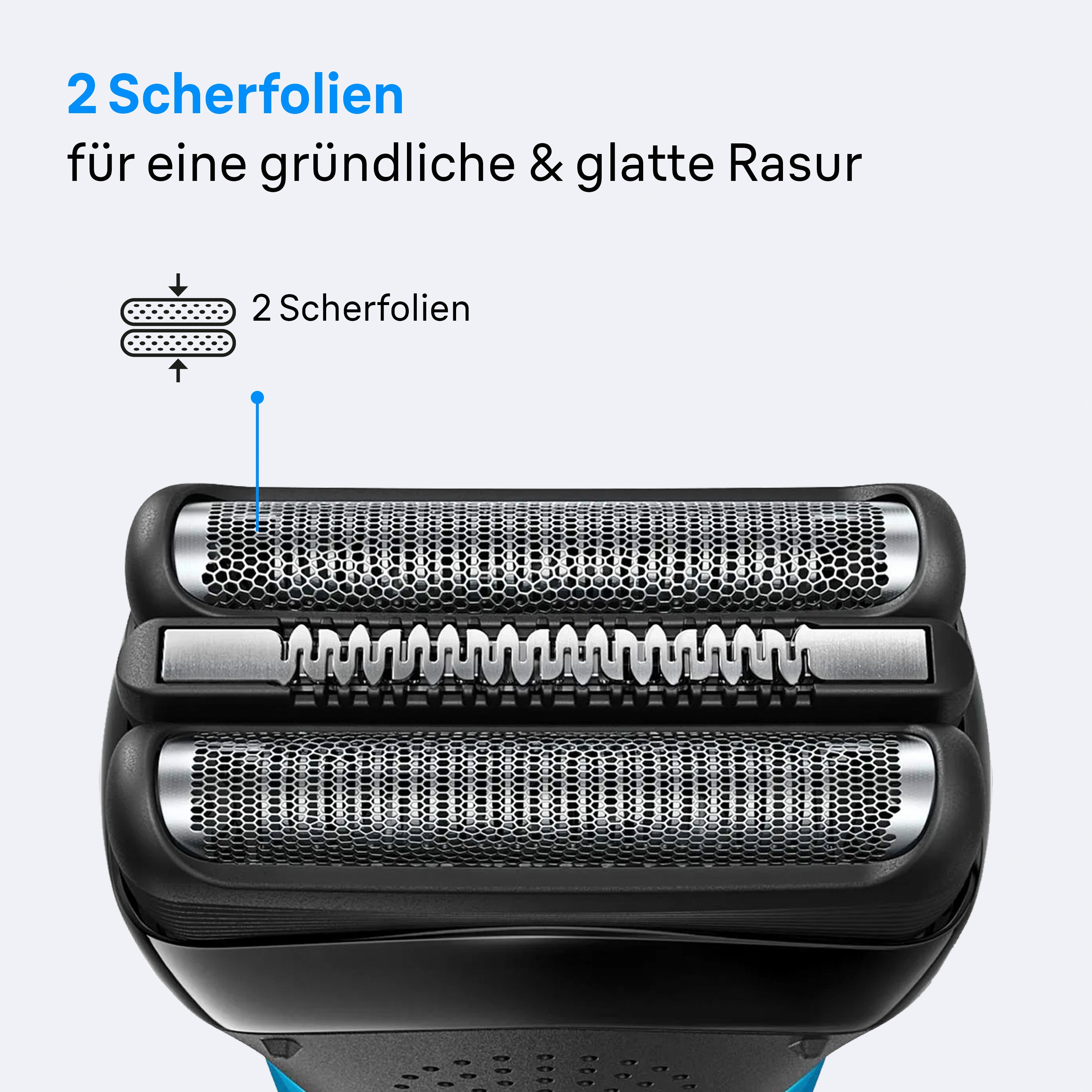 Thumbnail - Braun Ersatzscherkopf "Series 3 21B" Kompatibel mit allen Braun Series 3 Rasierern, ORIGINAL vom Hersteller