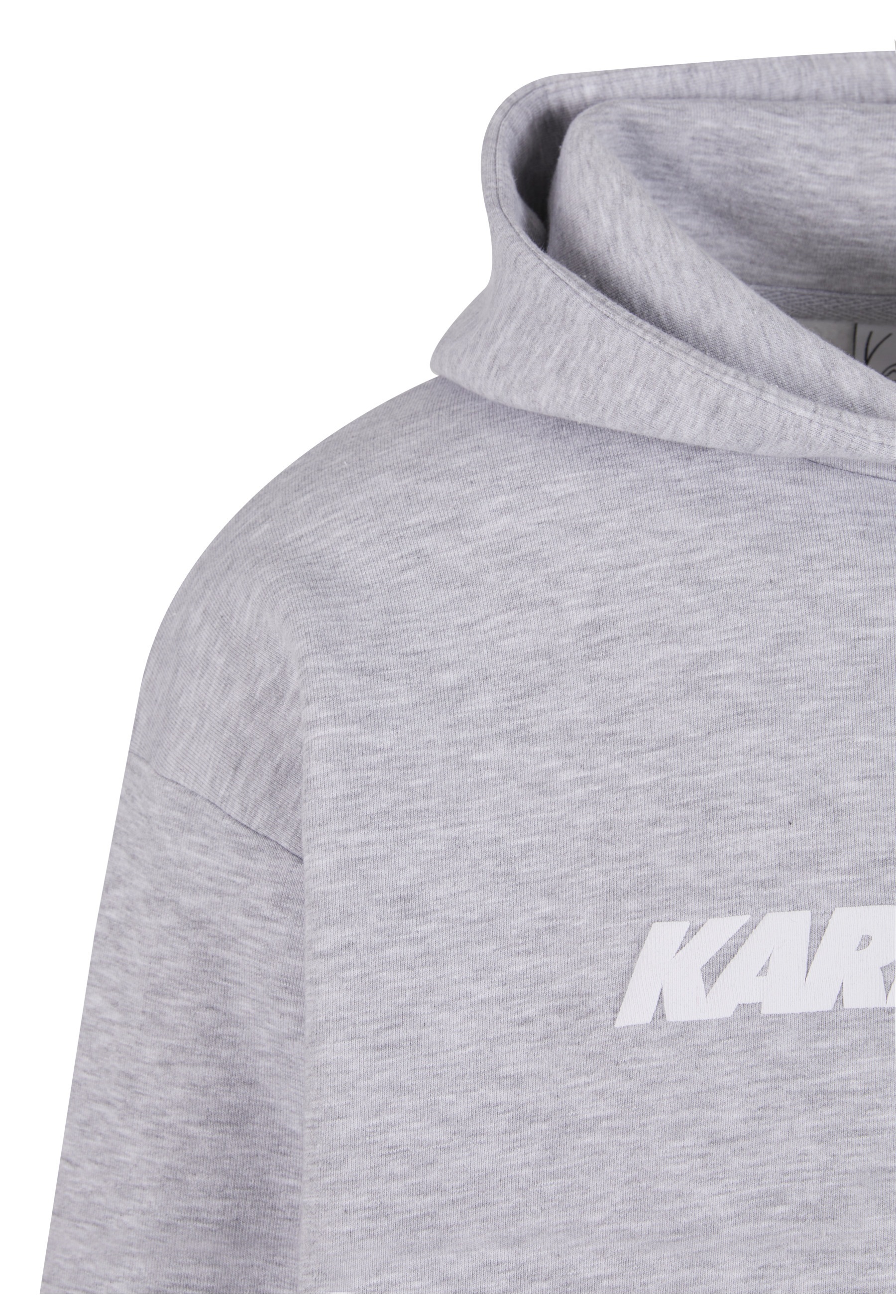 Kapuzenpullover KARL KANI "Karl Kani Kani Ellipse Hoodie", Herren, Gr. XL, grau melange, 60% Baumwolle, 40% Polyester, mehrfarbig, normal, ohne Ausschnitt, Pullover Kapuzenpullover 3