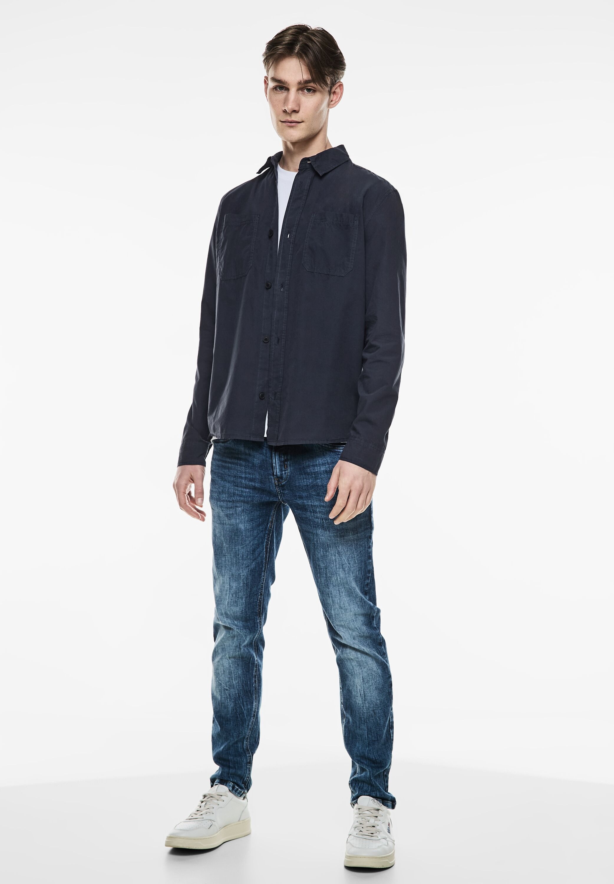 Thumbnail - STREET ONE MEN Langarmhemd, aus reiner Baumwolle