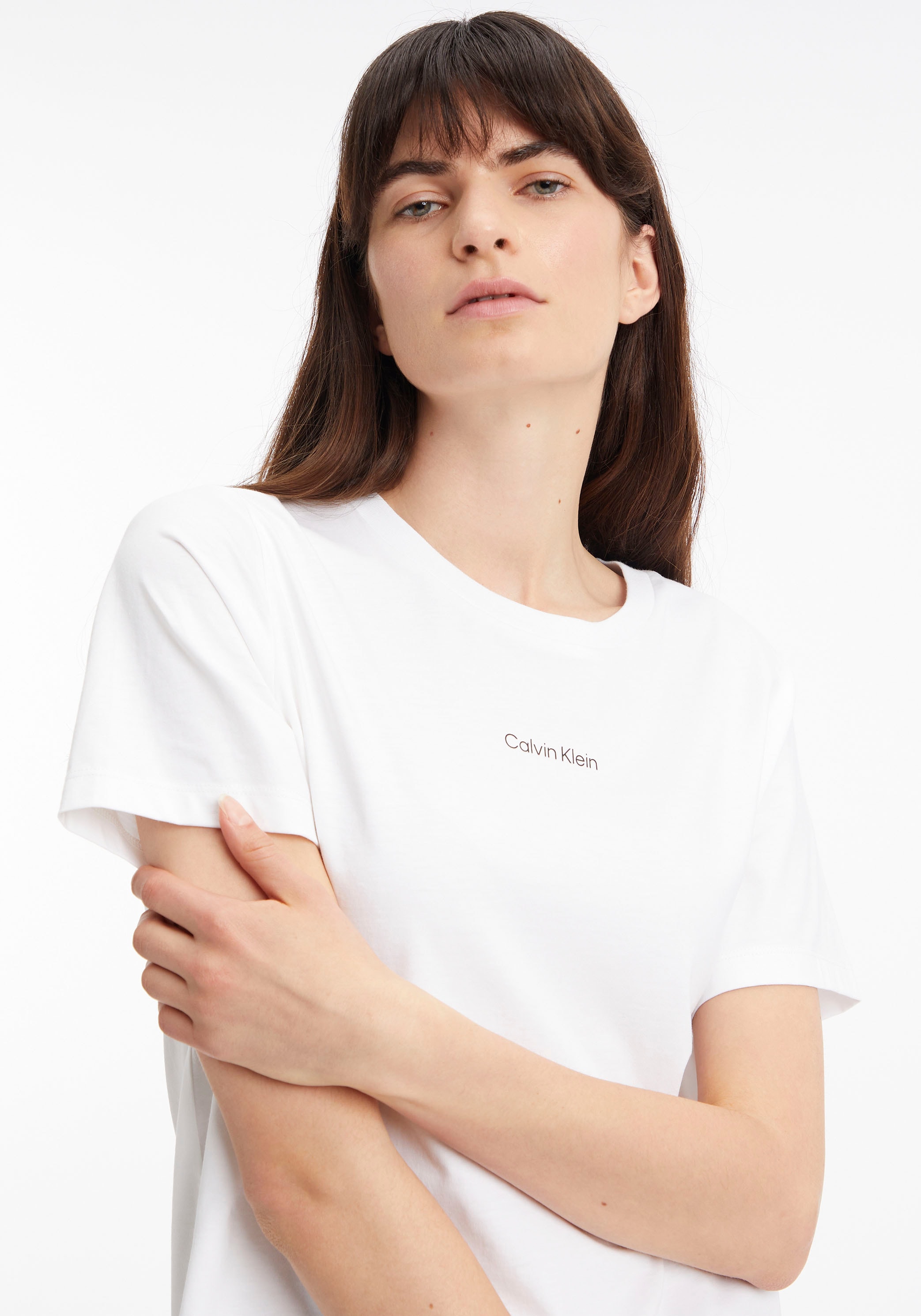 aus bestellen BAUR T-SHIRT«, LOGO Calvin T-Shirt reiner Klein Baumwolle »MICRO |
