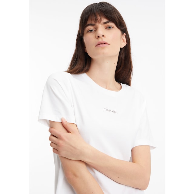 Calvin Klein T-Shirt »MICRO LOGO T-SHIRT«, aus reiner Baumwolle bestellen |  BAUR