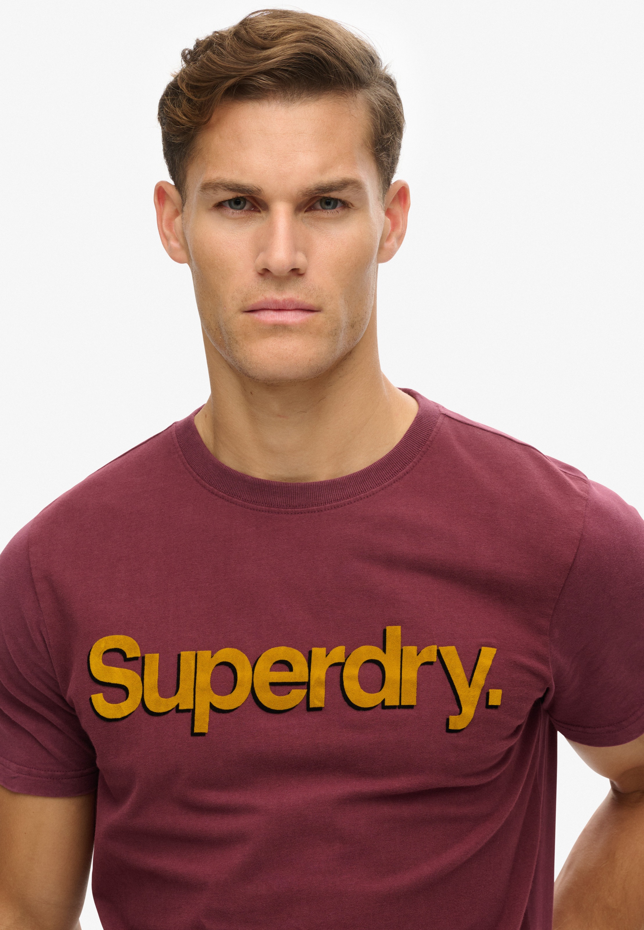 Superdry Rundhalsshirt "CLASSIC CORE LOGO SHADOW TEE" günstig online kaufen