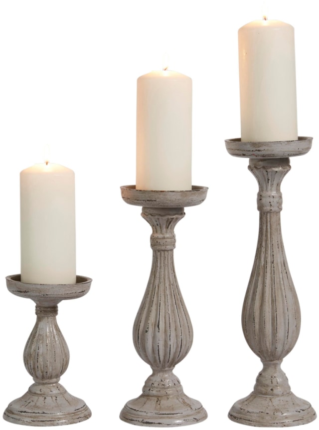 Schneider Kerzenhalter, (Set, 3 St.), für Stumpenkerzen, Größen: 34, 29 und 17  cm kaufen | BAUR