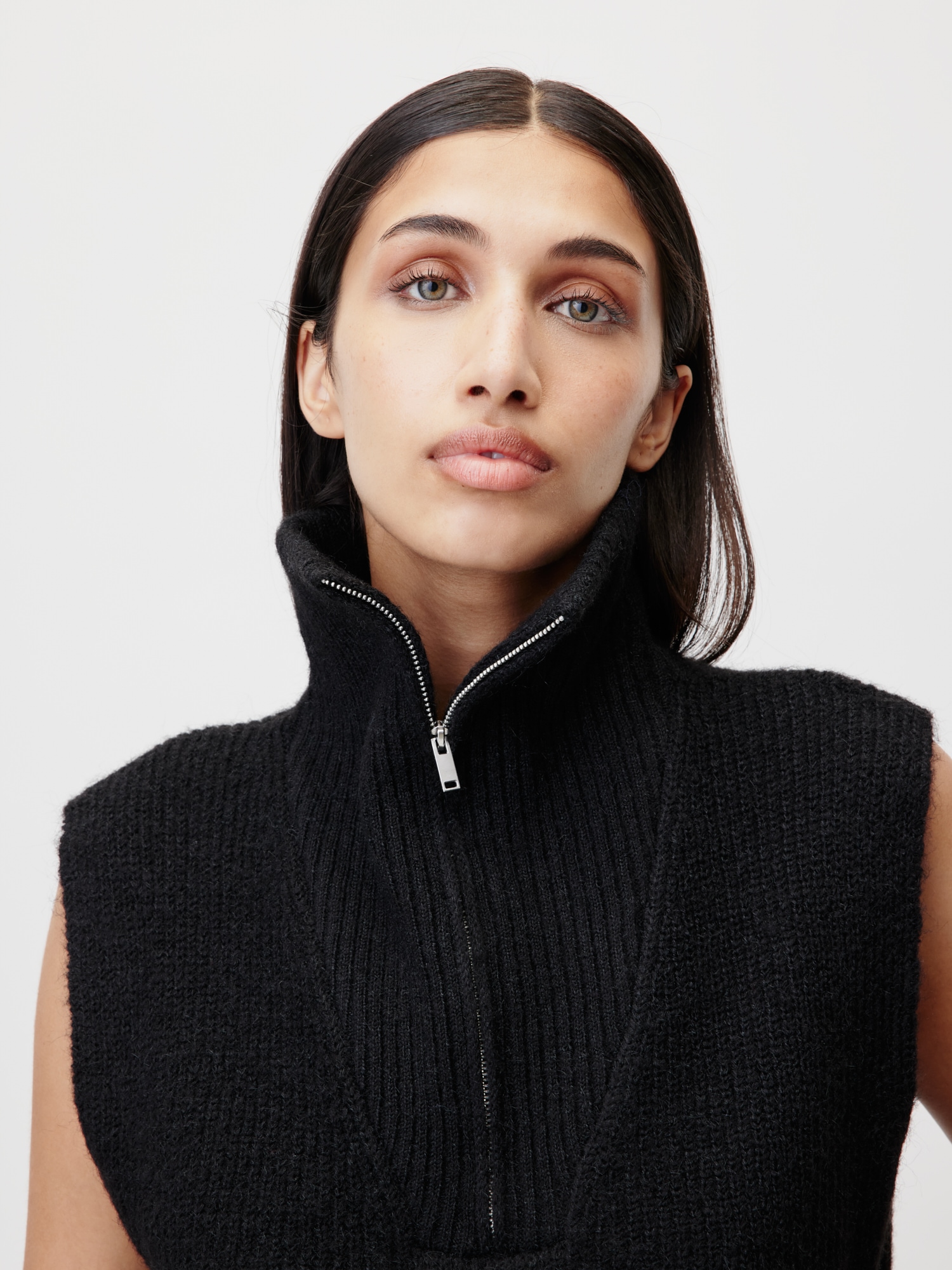LeGer Pullunder »Blakely, LeGer by Lena Gercke« grob gestrickte Struktur, melierte Optik