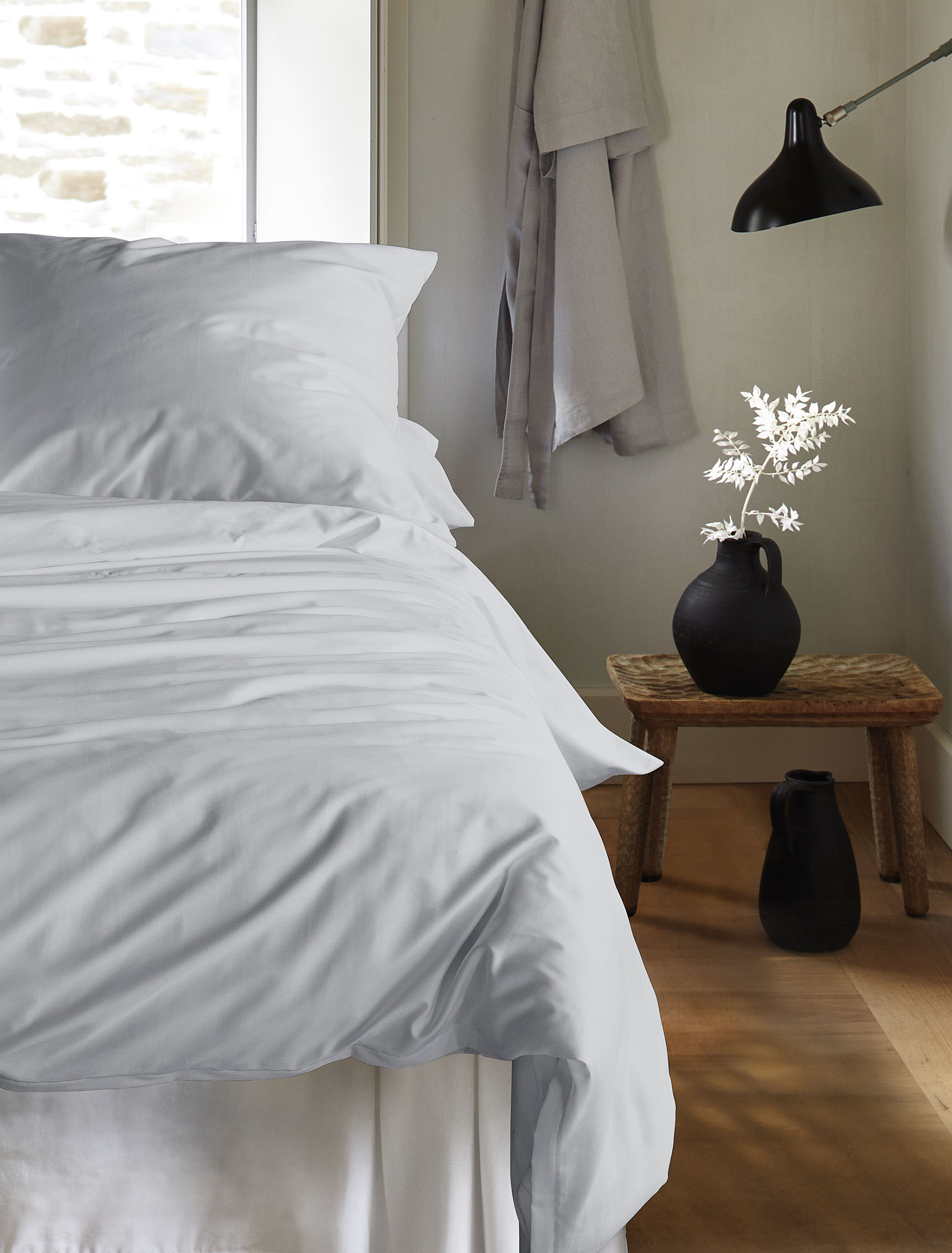 Bettwäsche IRISETTE, grau, Mako-Satin, Obermaterial: 100% Baumwolle, Bettwäsche, "Premium Satin Bettwäsche Paris", hochwertige Uni Premium Bettwäsche