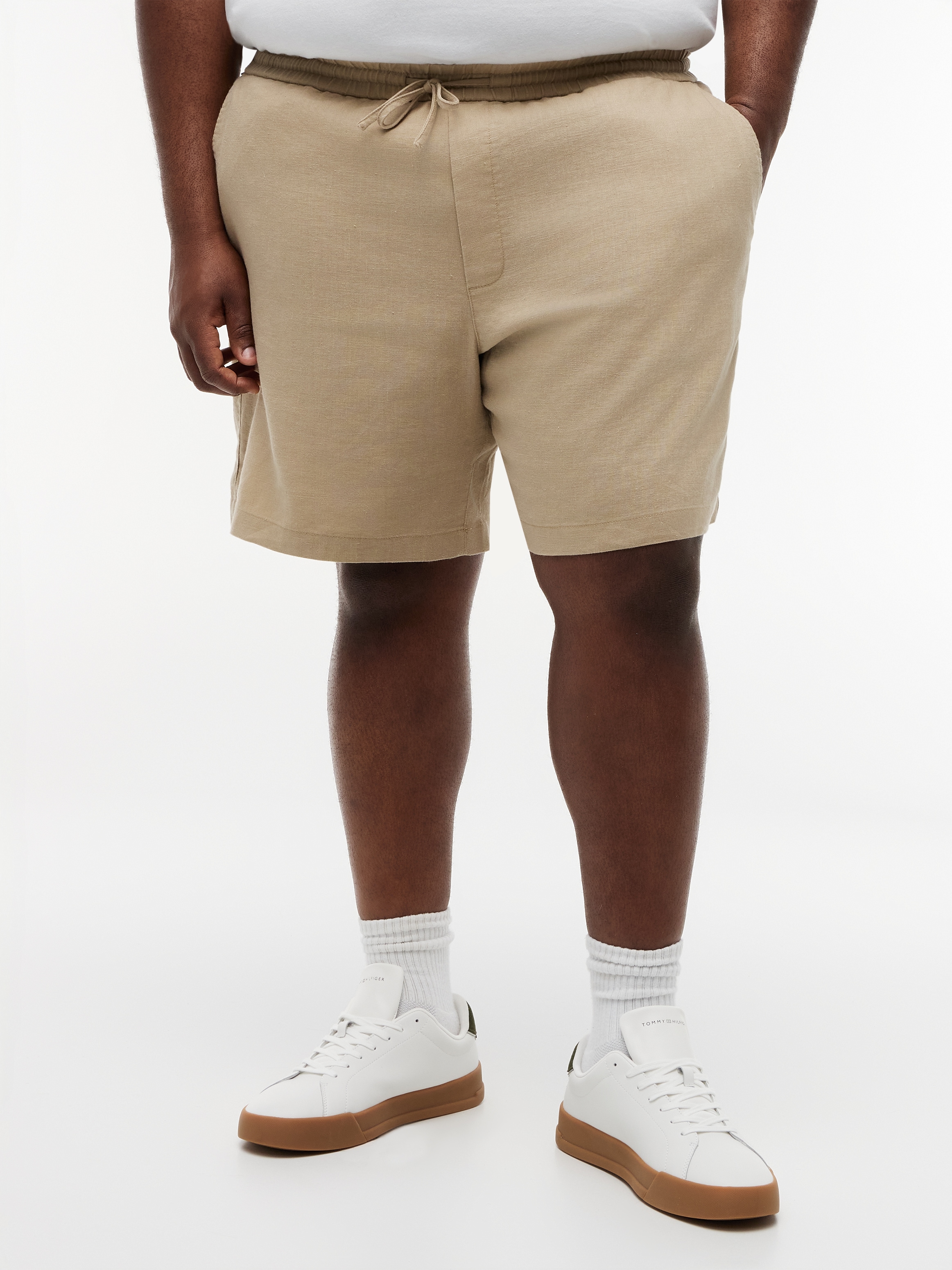 Tommy Hilfiger Big & Tall Chinoshorts "BT-DOVER" Große Größen, aus Leinenmix, regular fit, elastischer Bund
