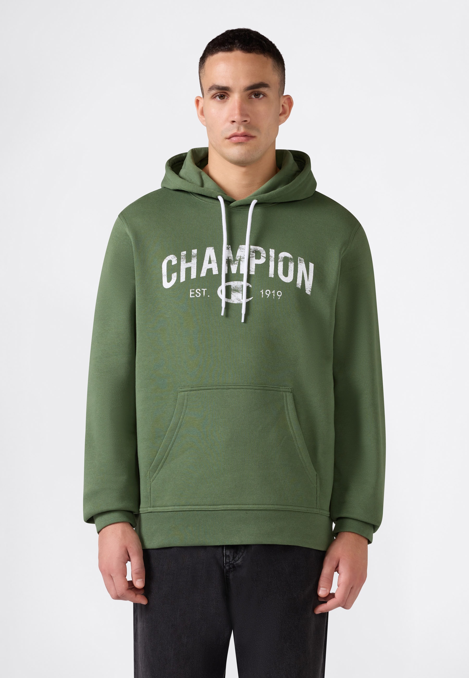 Champion Kapuzensweatshirt "SPORTWEAR HOODIE Standard Fit", Langarm-Ausführung, aus Baumwolle und Polyester, Standard Fit